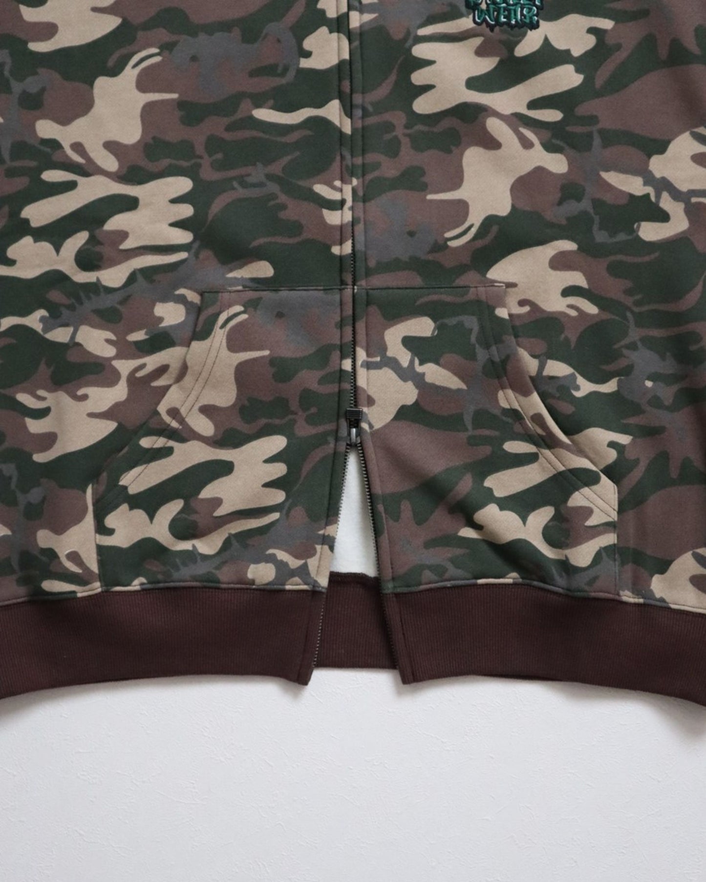 Ghost Satin Zip Hoodie