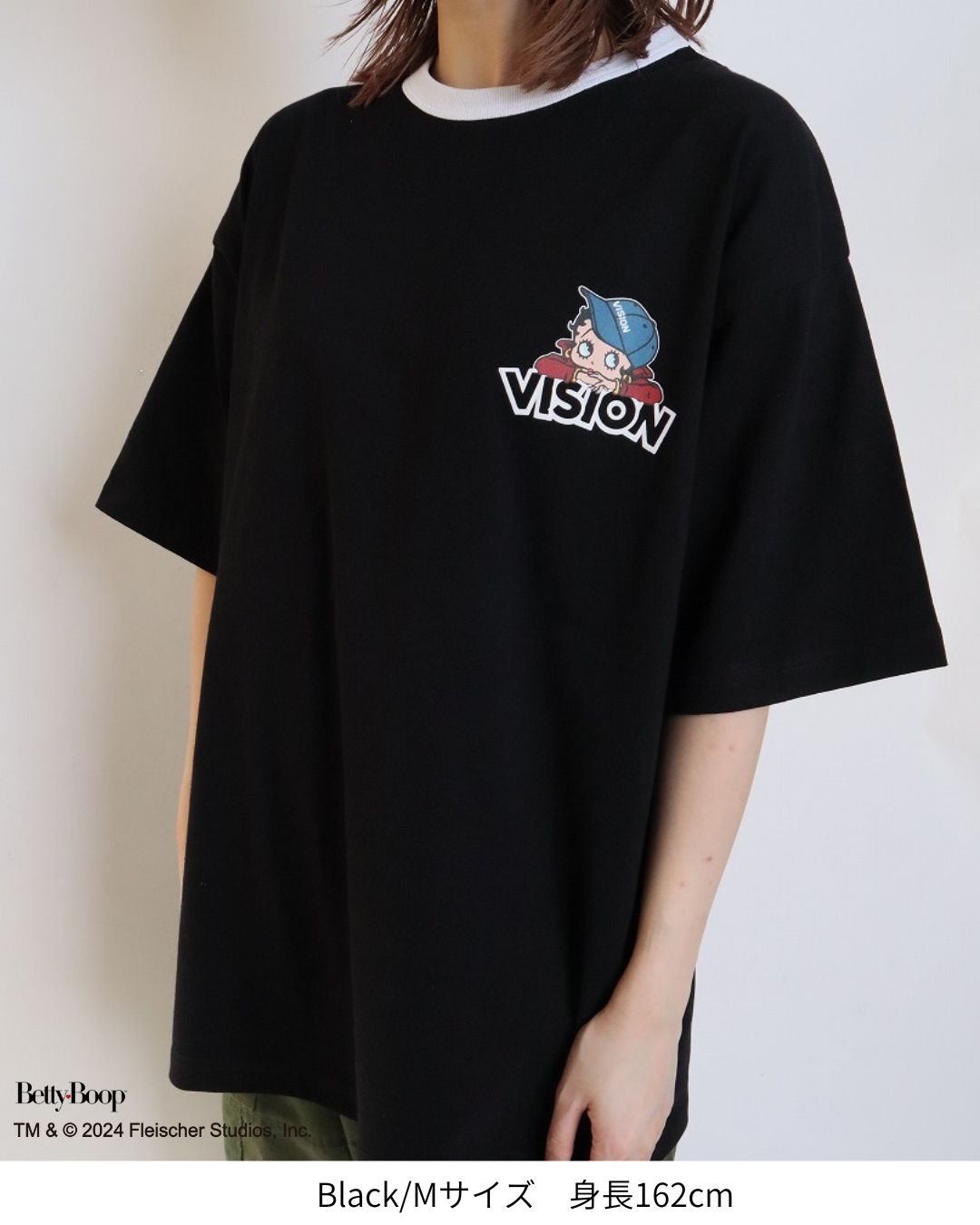 【BettyBoop】リンガーTシャツ