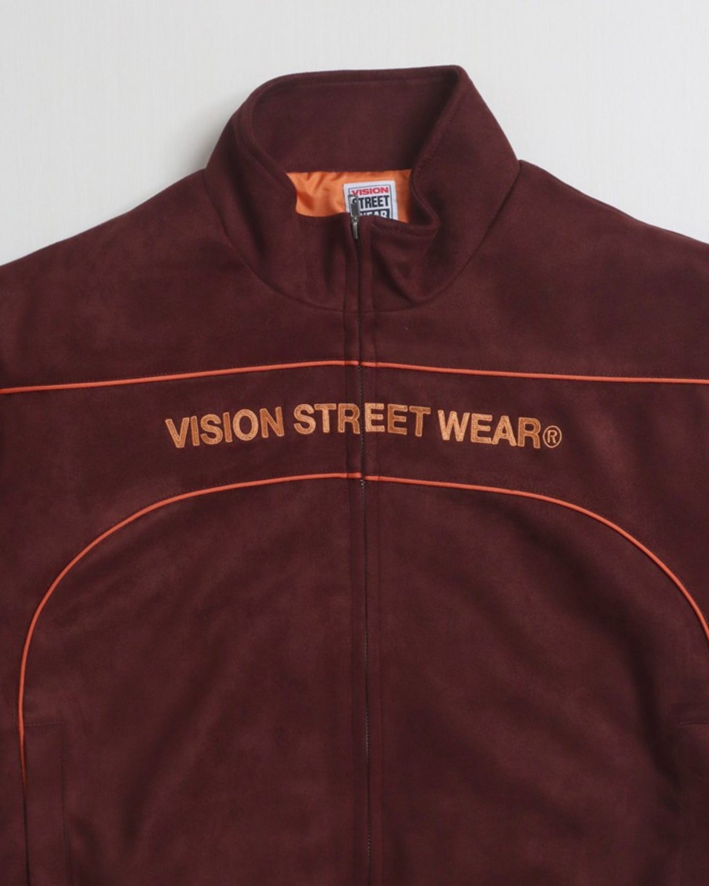 Fake suede piping padded jacket / フェイクスエードパイピング中綿ジャケット