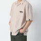 Curve Logo Shirt / 異素材カーブロゴシャツ
