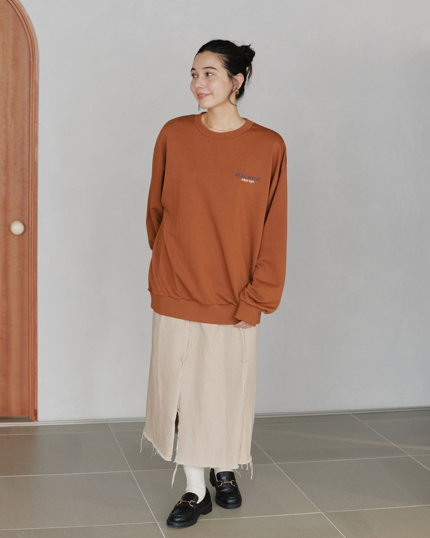 チベタンラグスウェット　キツネ柄