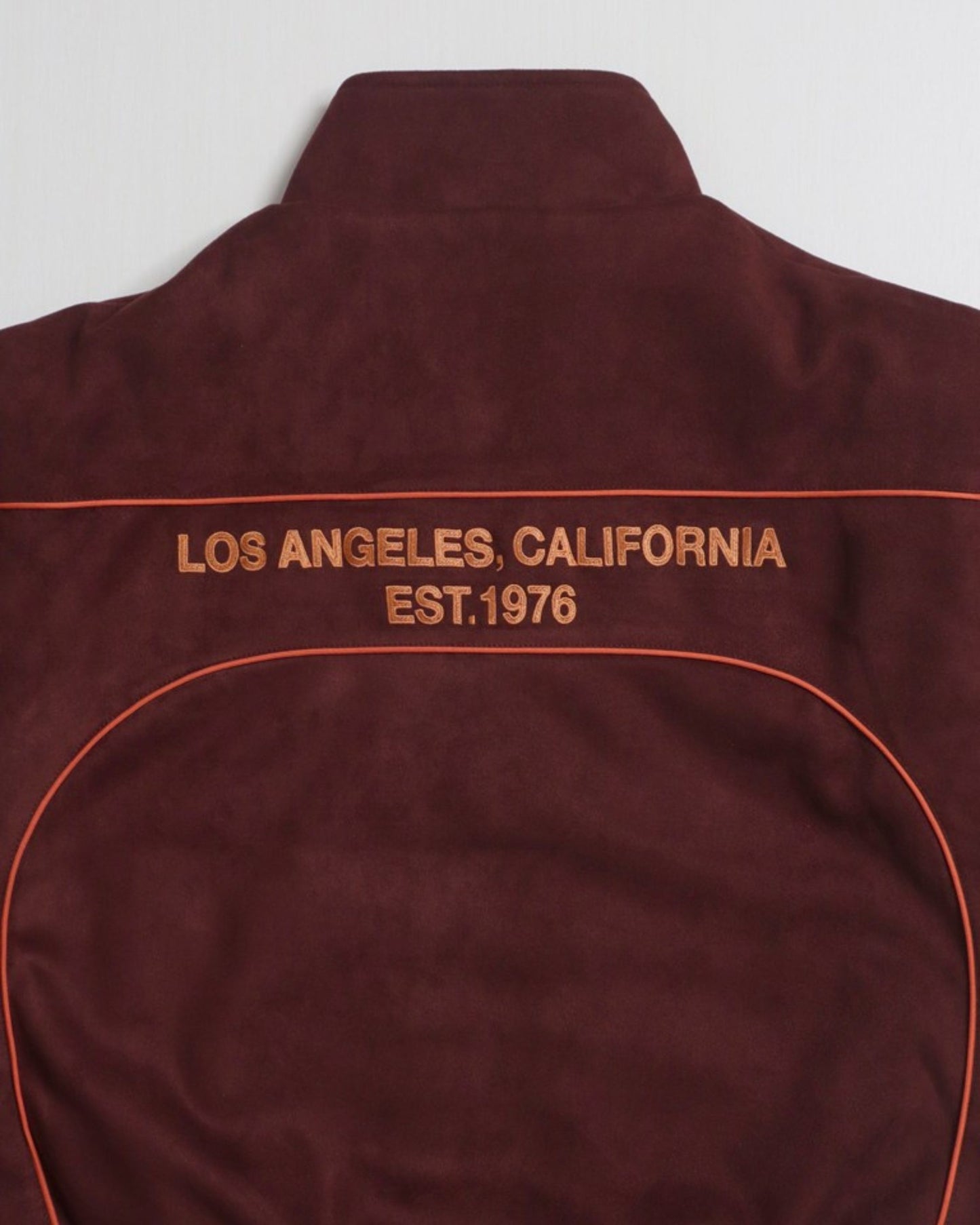 Fake suede piping padded jacket / フェイクスエードパイピング中綿ジャケット