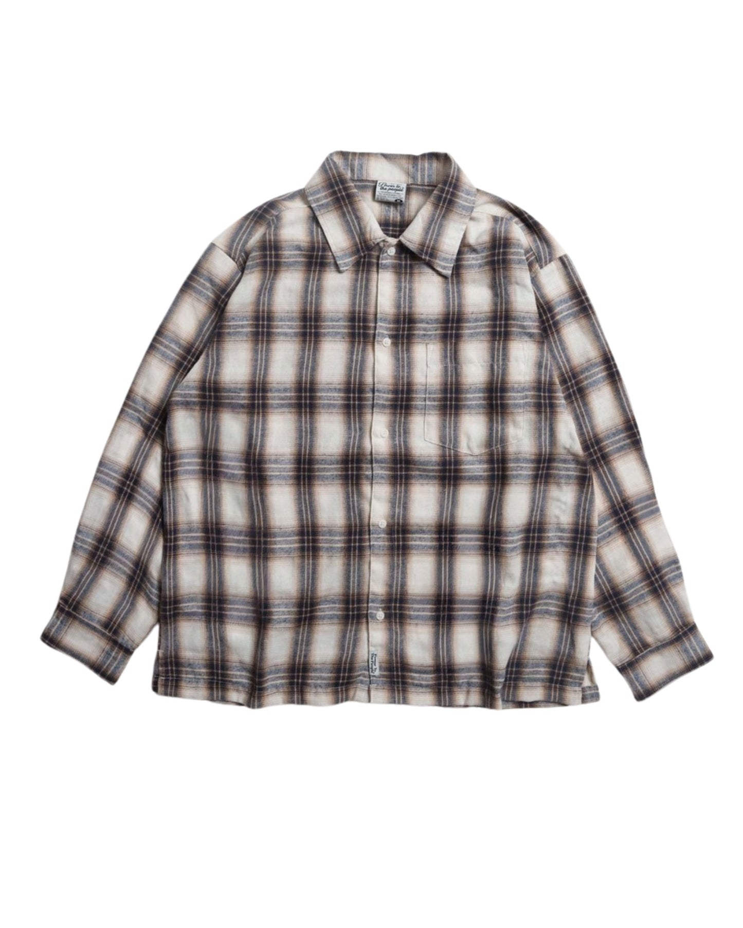 【10色展開】ネルチェックシャツ
