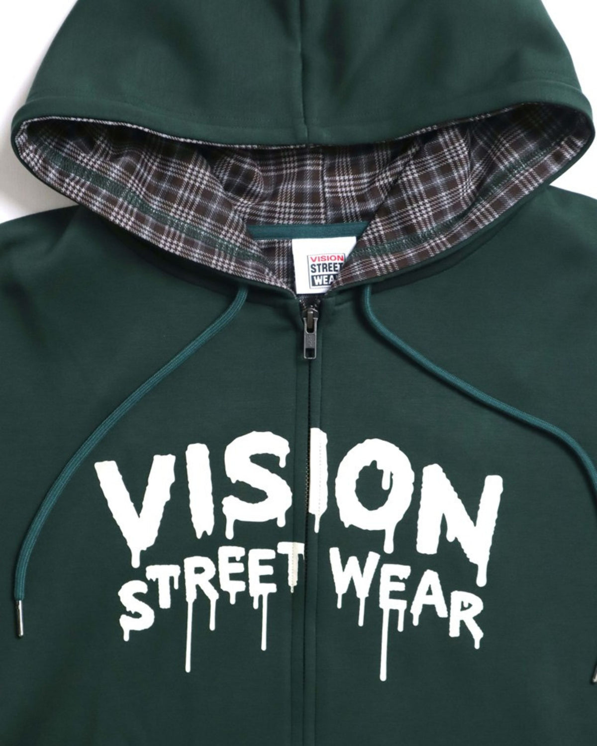 Ghost check hood ZIPPK / ゴーストチェックフードパーカー