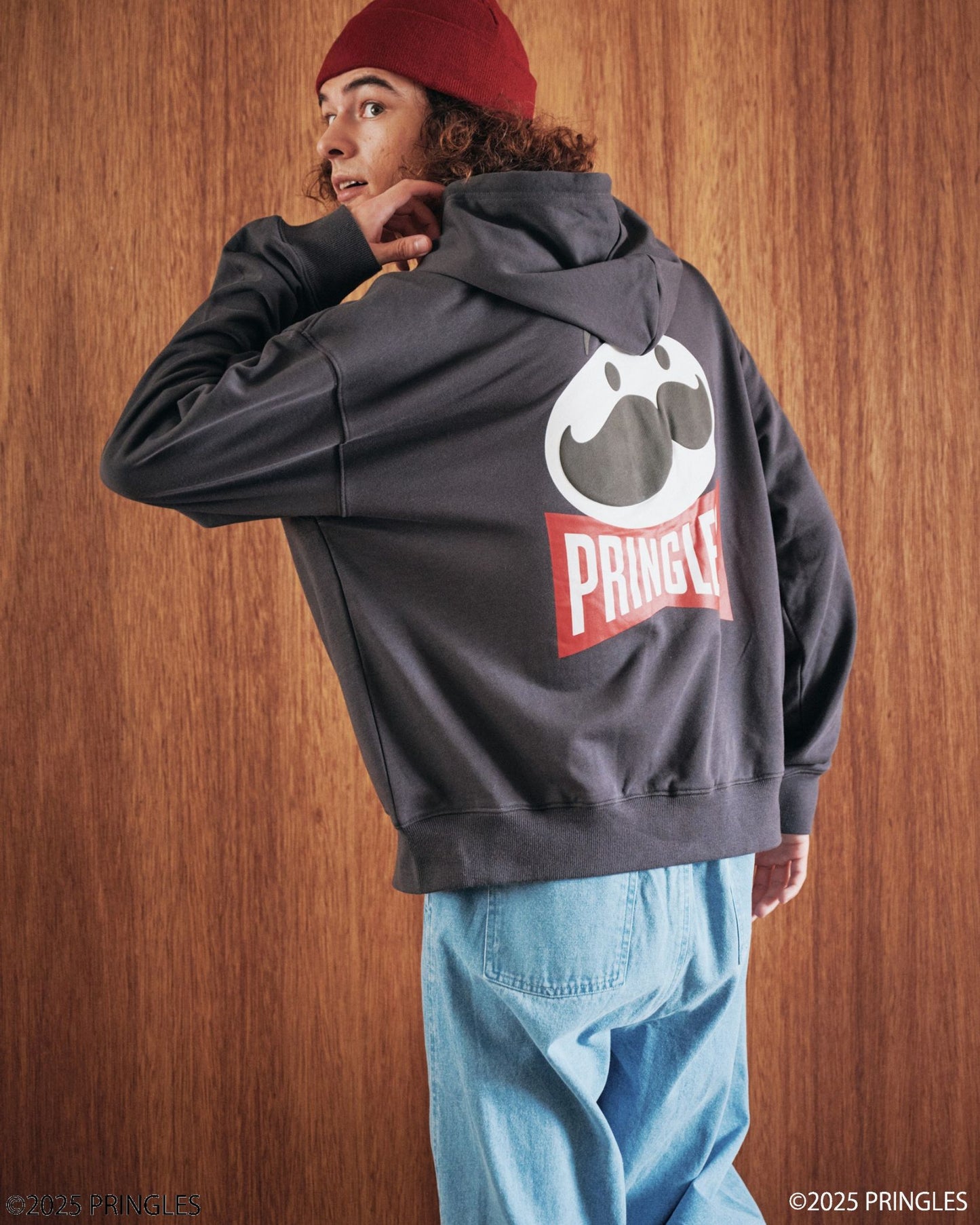 【PRINGLES】Back Face Zip Hoodie