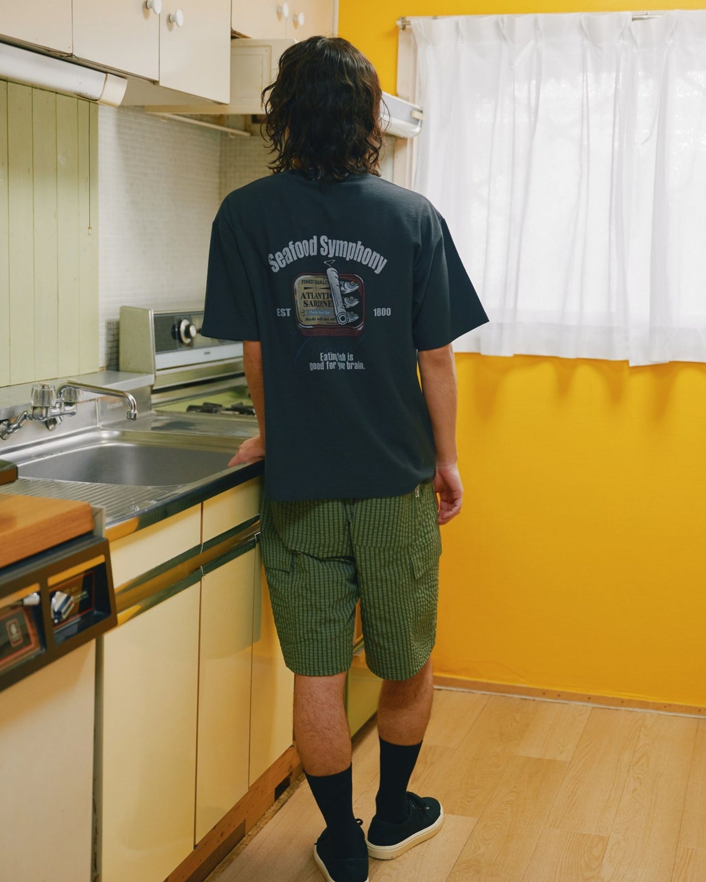 レトロ缶柄　梨地T