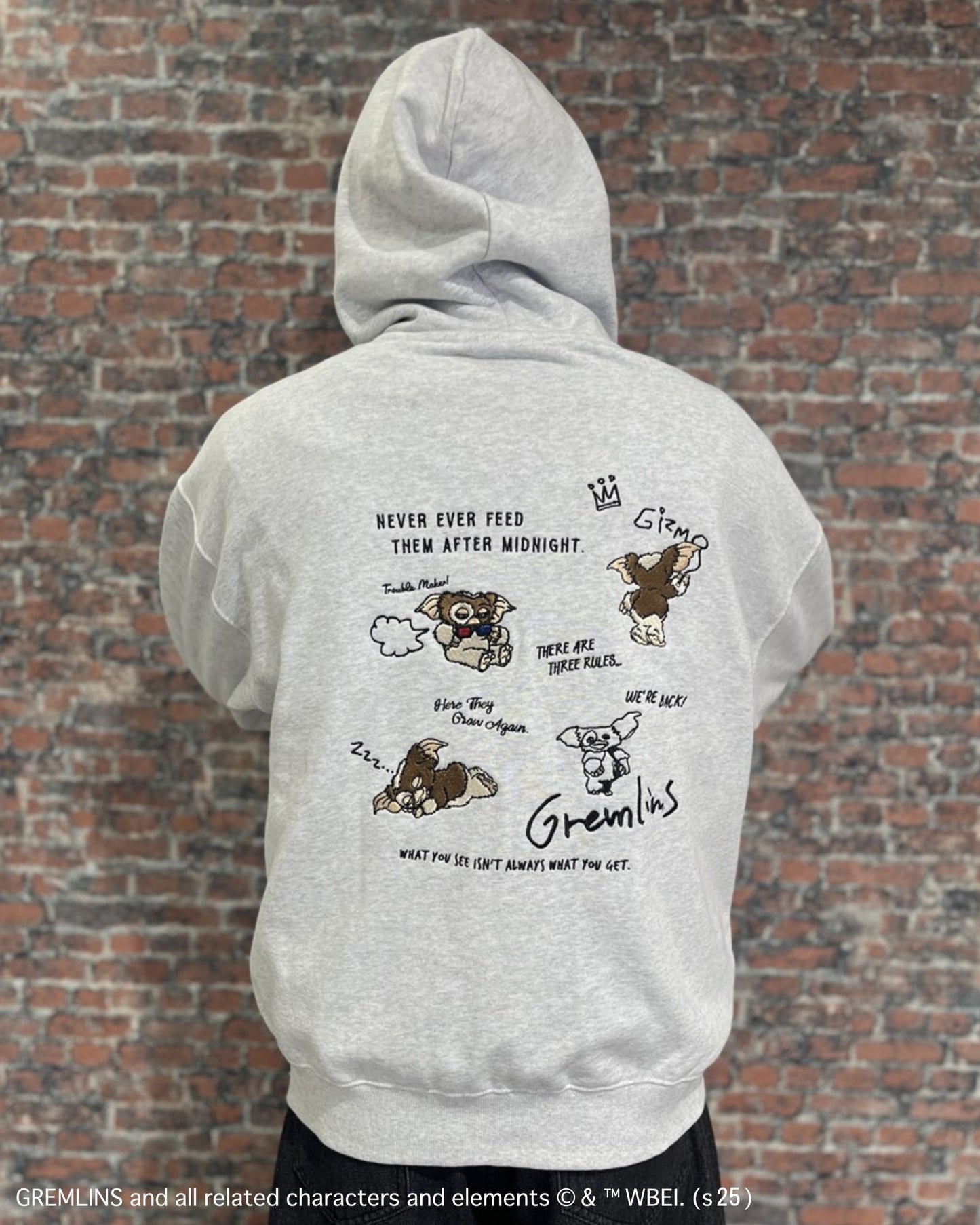 【グレムリン】ギズモ ラクガキ刺繍パーカー
