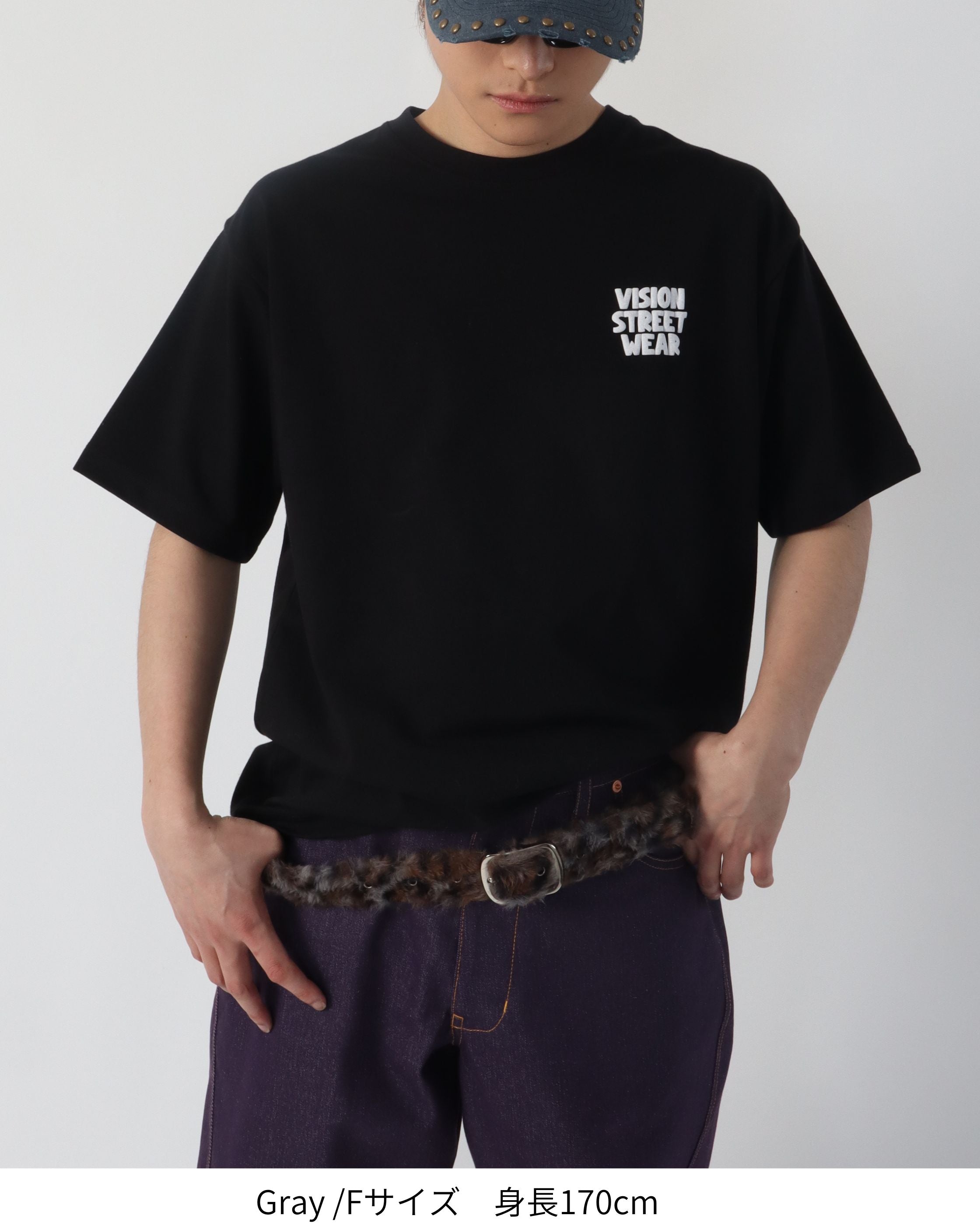 VISION STREET WEAR】Fur belt / 6色展開 ファーベルト レオパード