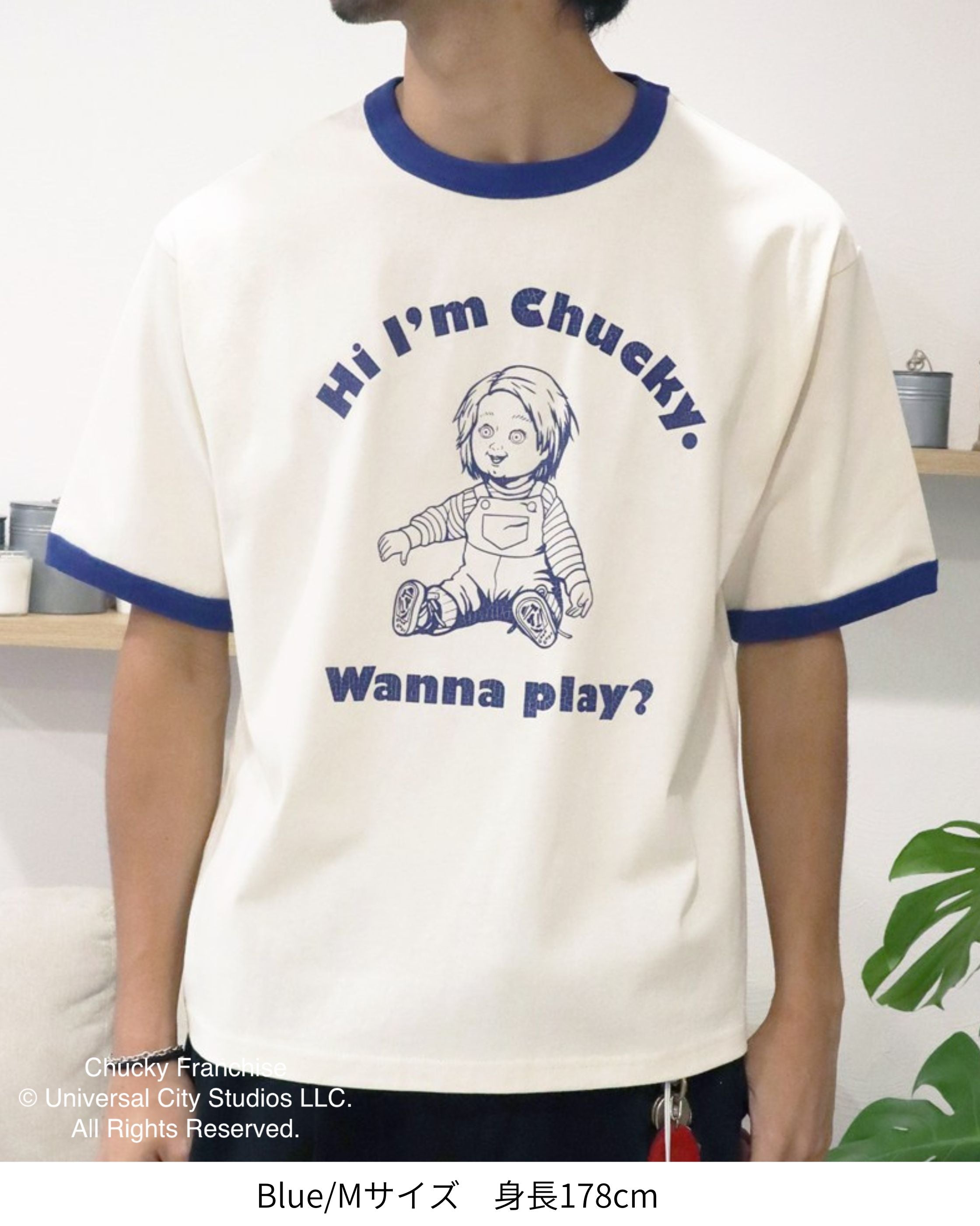 CHUCKY】チャッキー クラックプリント リンガーT – Ha-Li-C STORE（ハ
