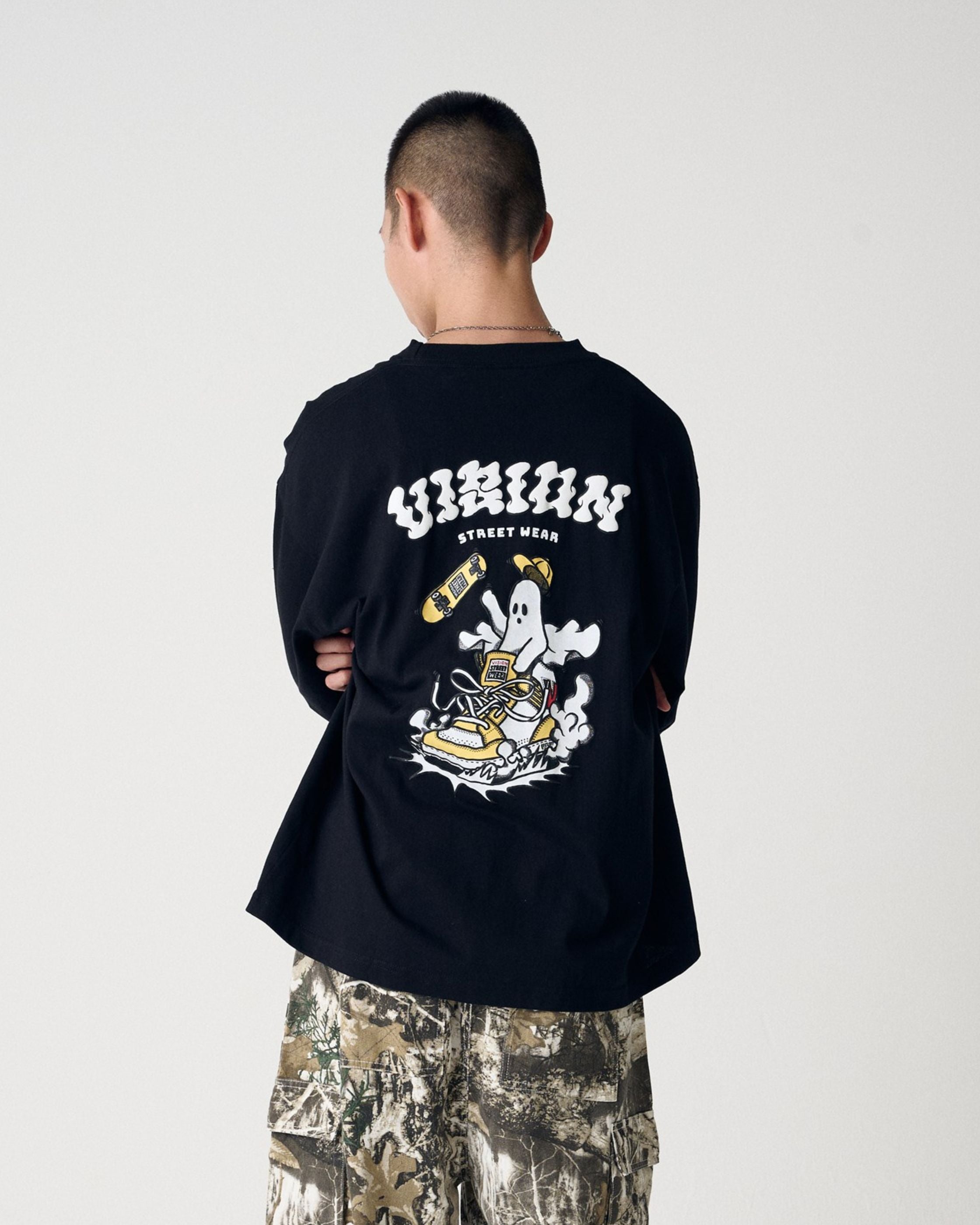 VISION STREET WEAR】Ghost Sneaker Tee / スニーカーライド ゴースト