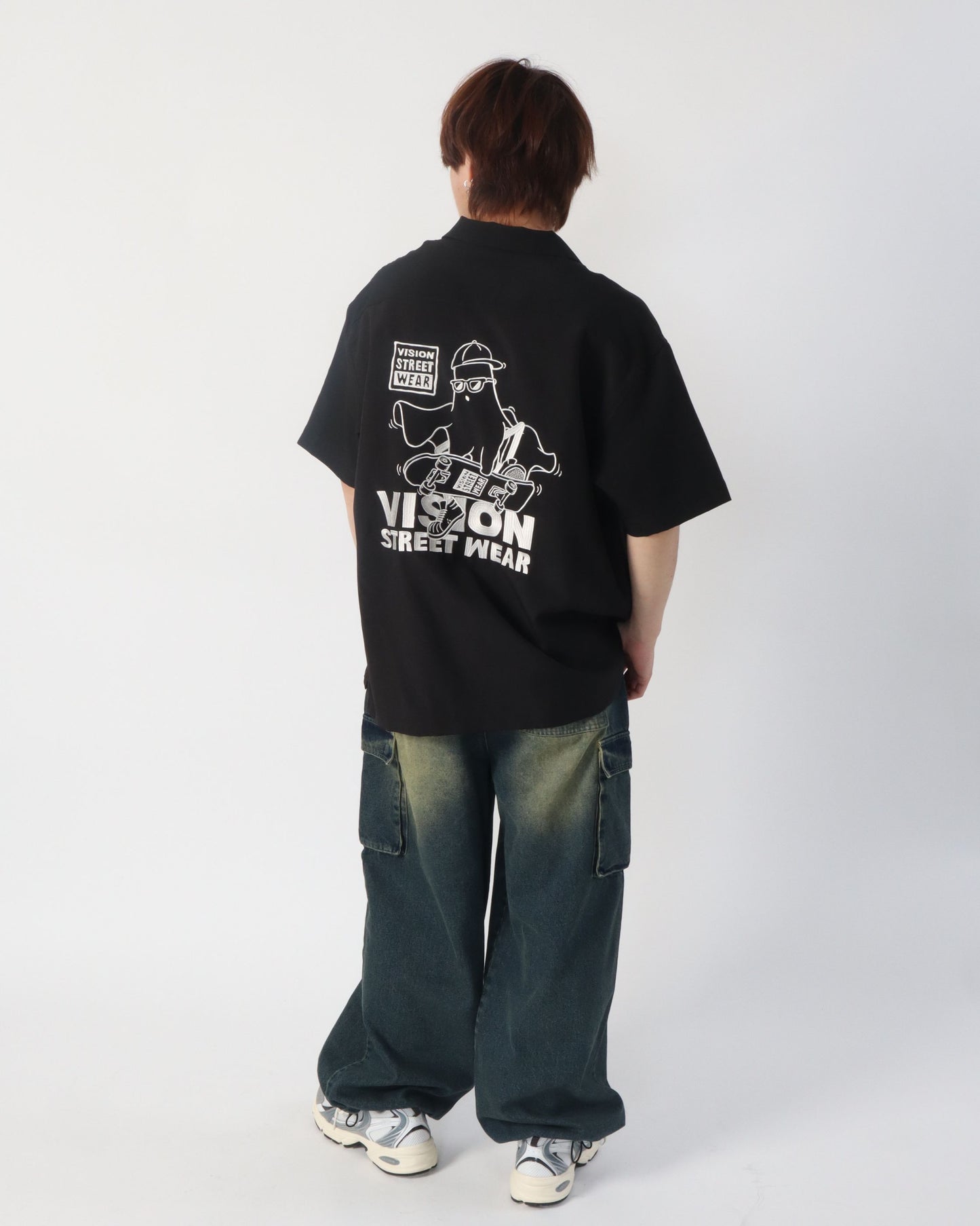 Ghost Shirt / 刺繍ゴーストシャツ