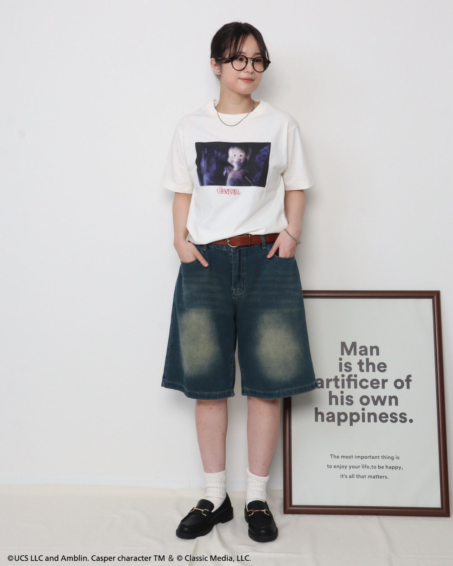 【キャスパー】フォトプリントTシャツ