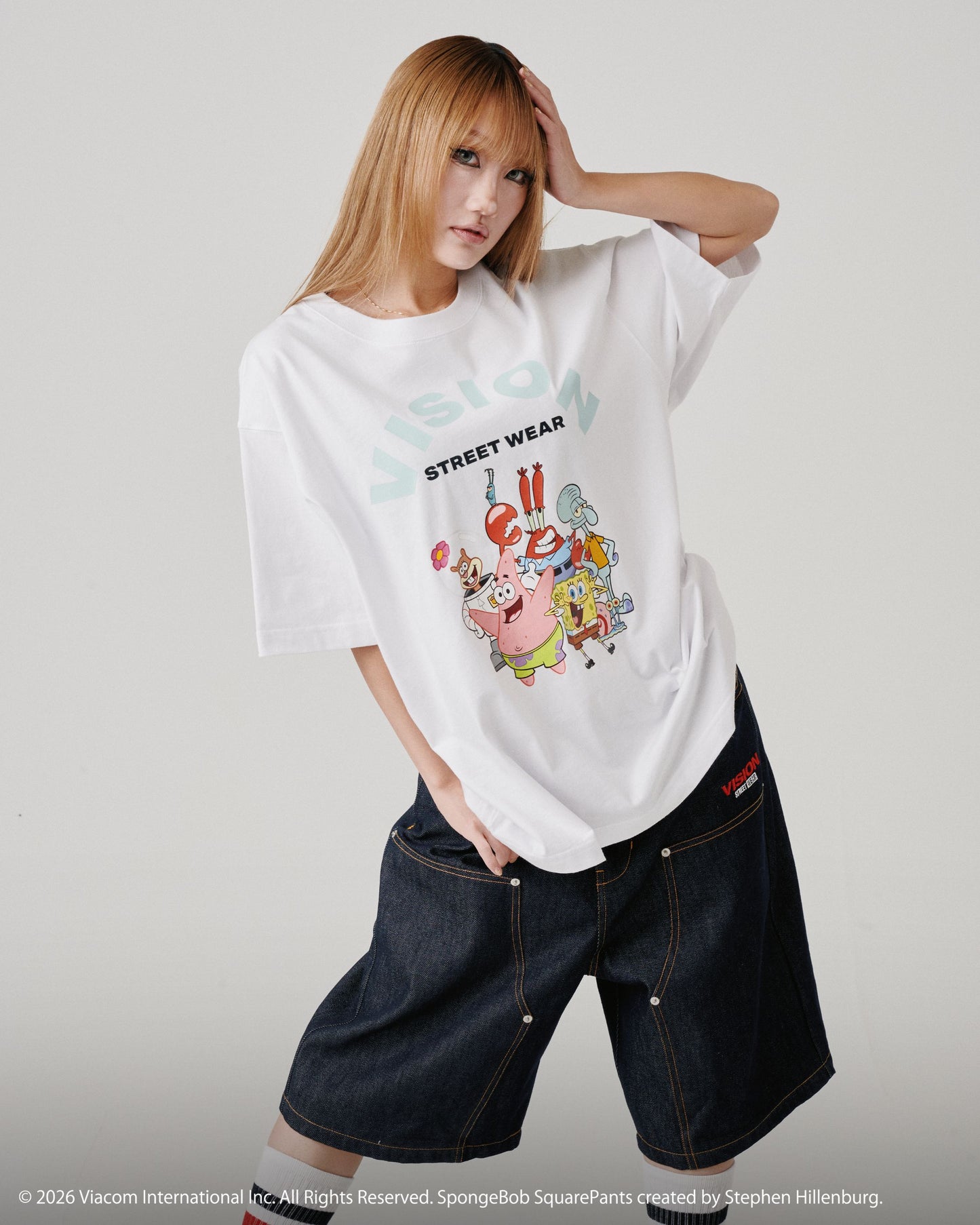【スポンジ・ボブコラボ】Character Tee / キャラクターグラフィックTシャツ