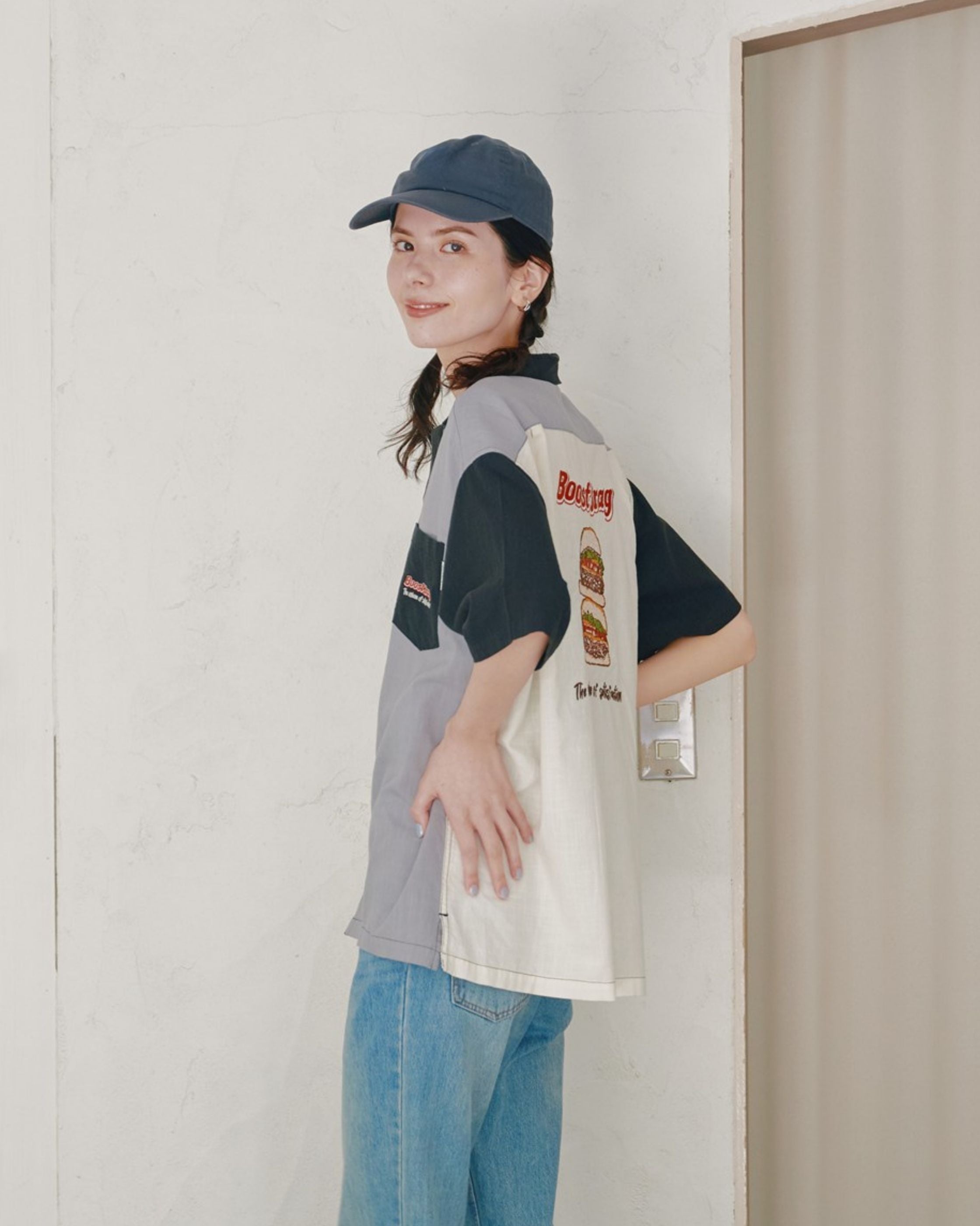 POWER TO THE PEOPLE】リネンライクシャツ バーガー柄 – Ha-Li-C STORE