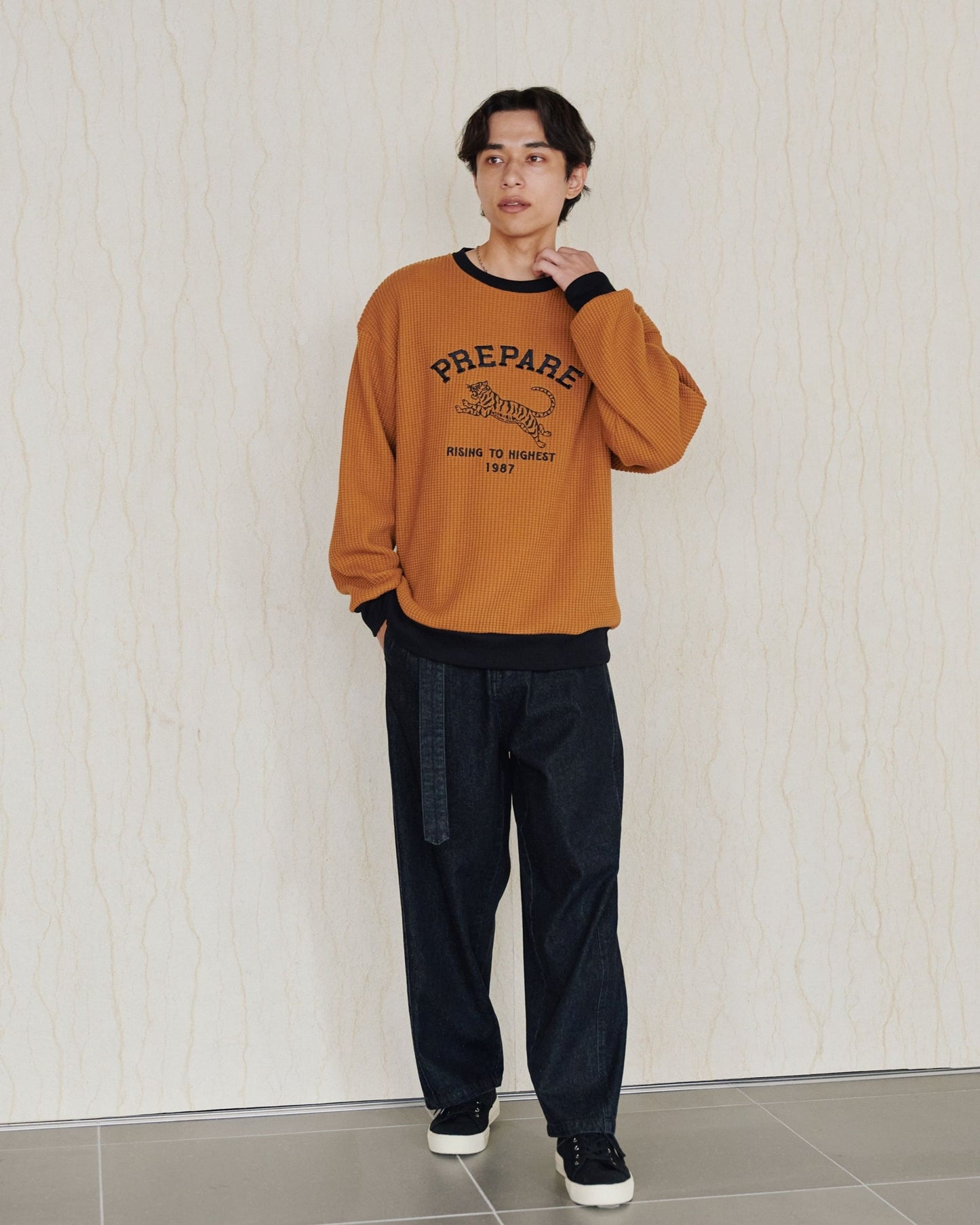 Tiger Waffle Sweatshirt