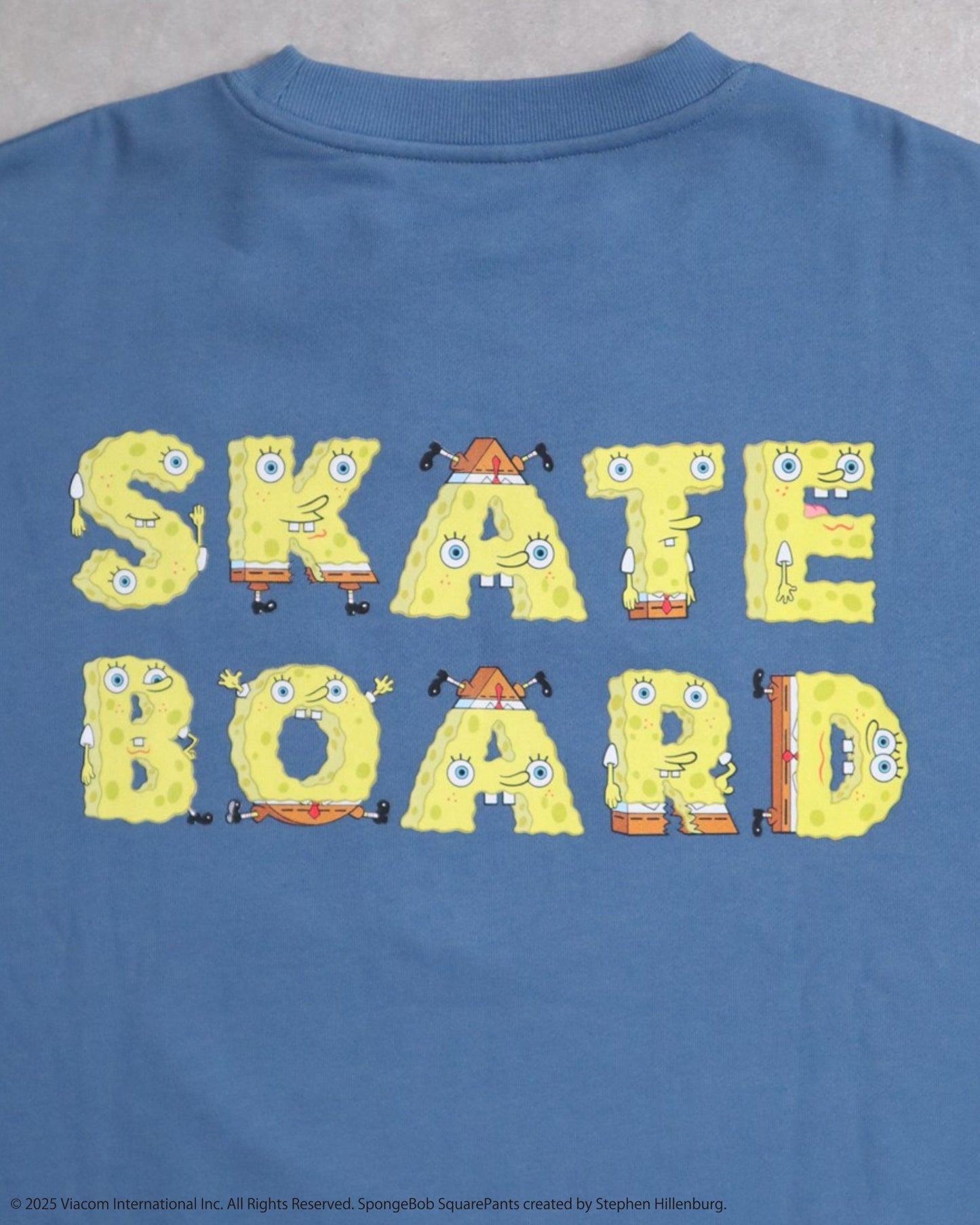 【スポンジ・ボブコラボ】Skateboard Sweatshirt / POPプリントコラボスウェット