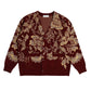 Soft Jacquard Knit Cardigan
