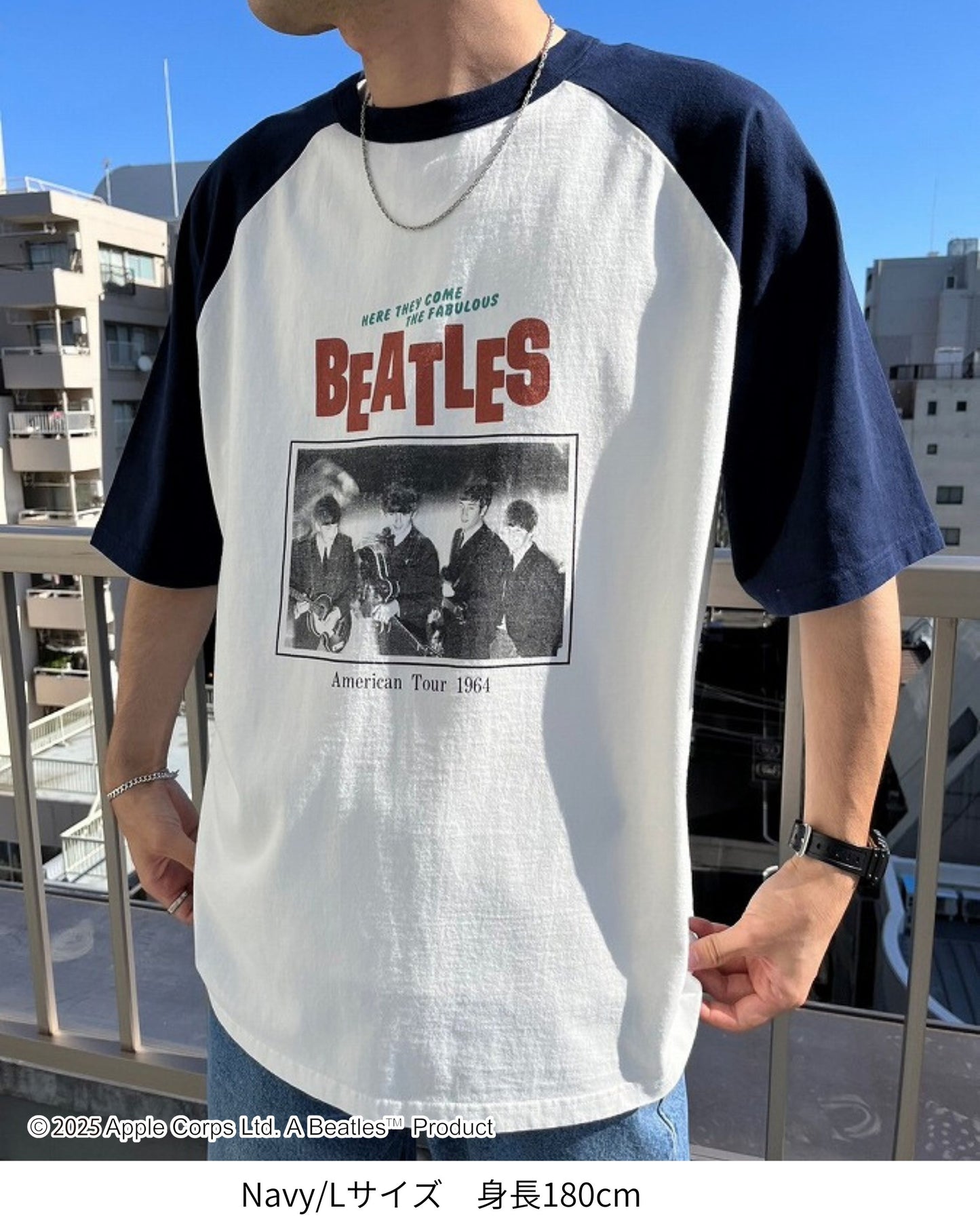 【The Beatles】Tour  Raglan Tee