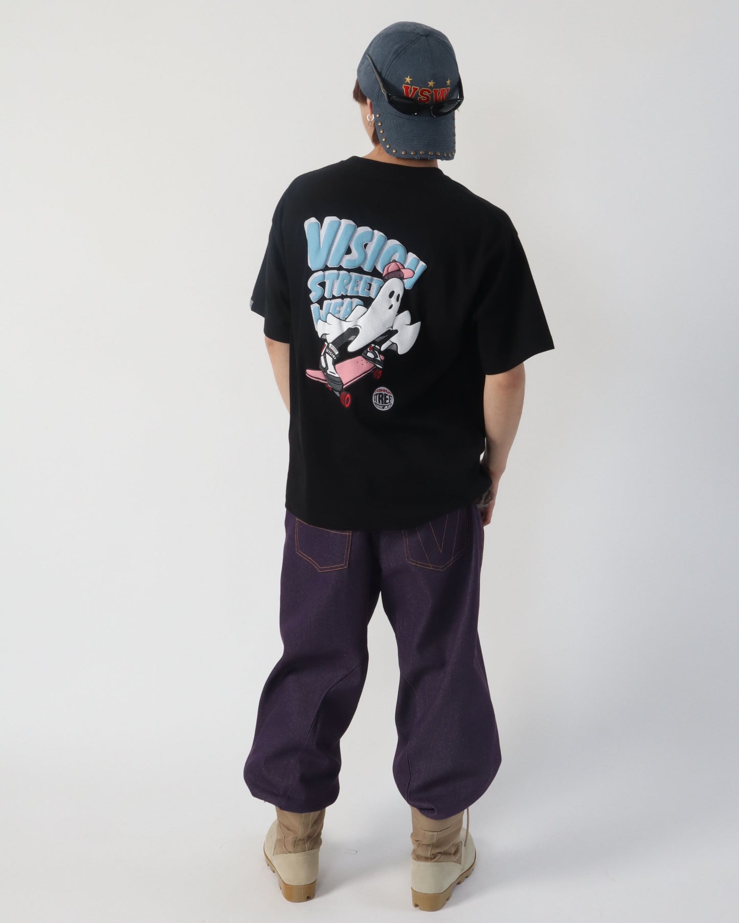 Rush Ghost Dry T / 発砲プリントゴーストTシャツ