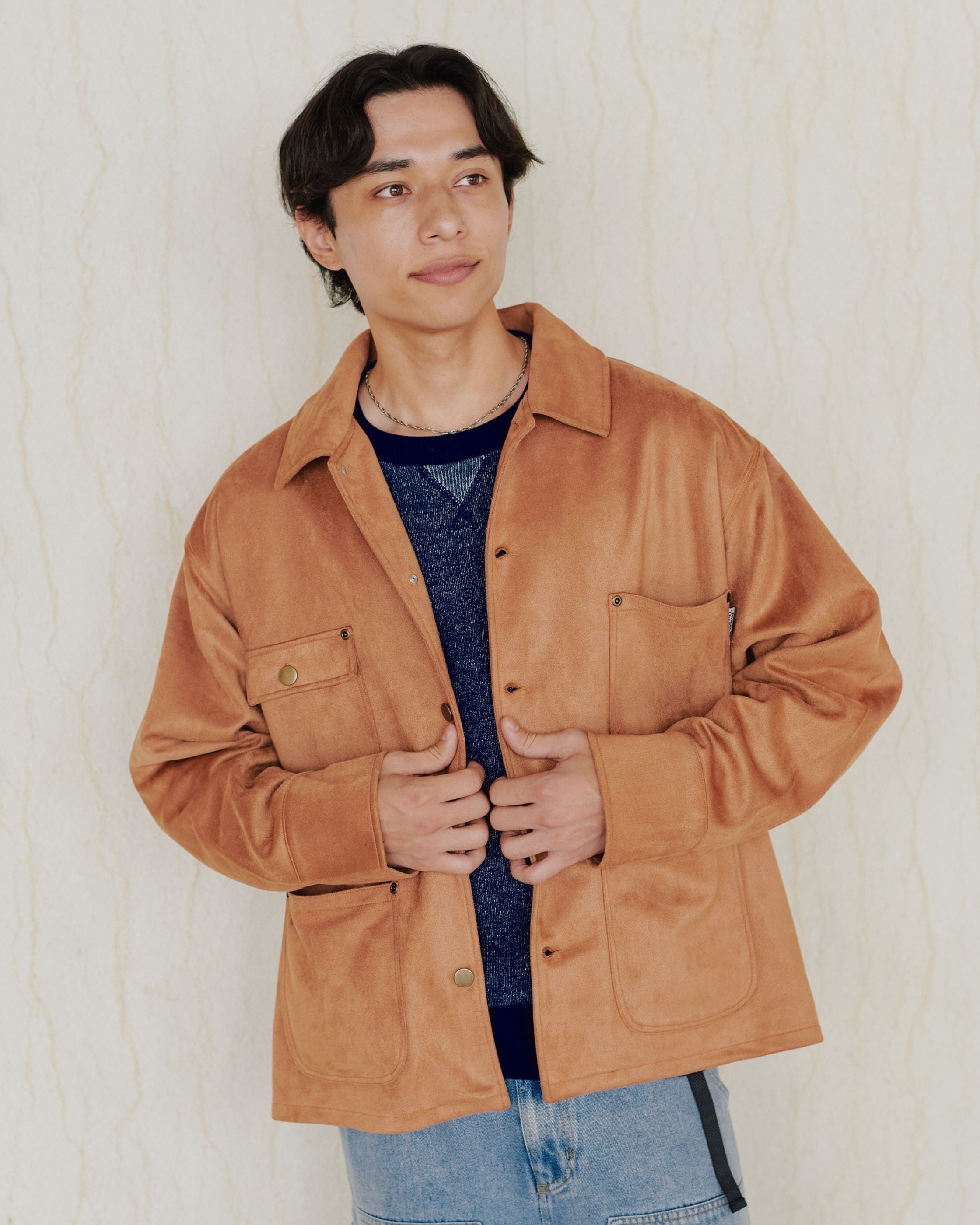 フェイクスウェードカバーオール – Ha-Li-C STORE（ハリックストア