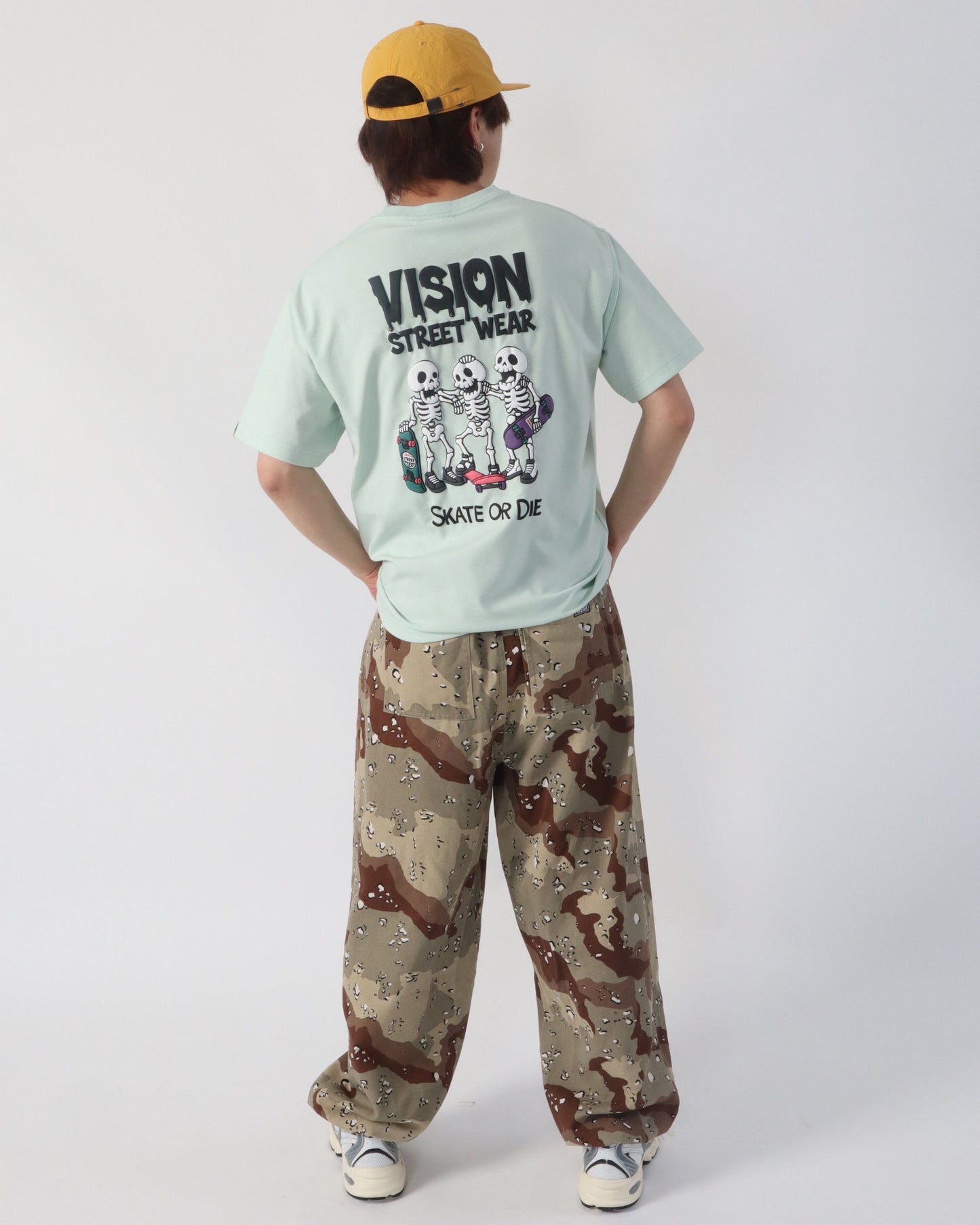 Skull Dry T / 清涼素材スカルTシャツ