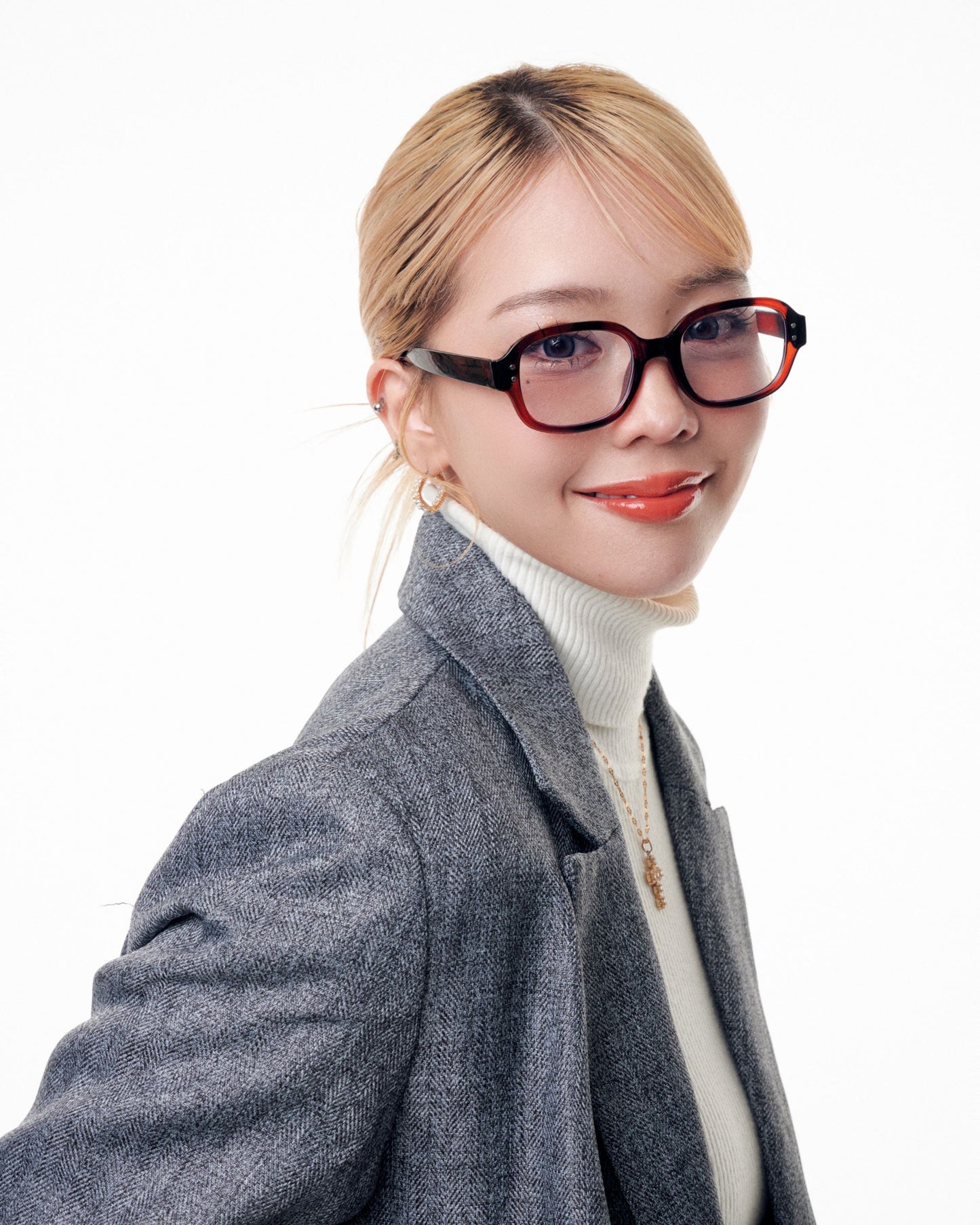 Round fashion glass / クリアメガネ