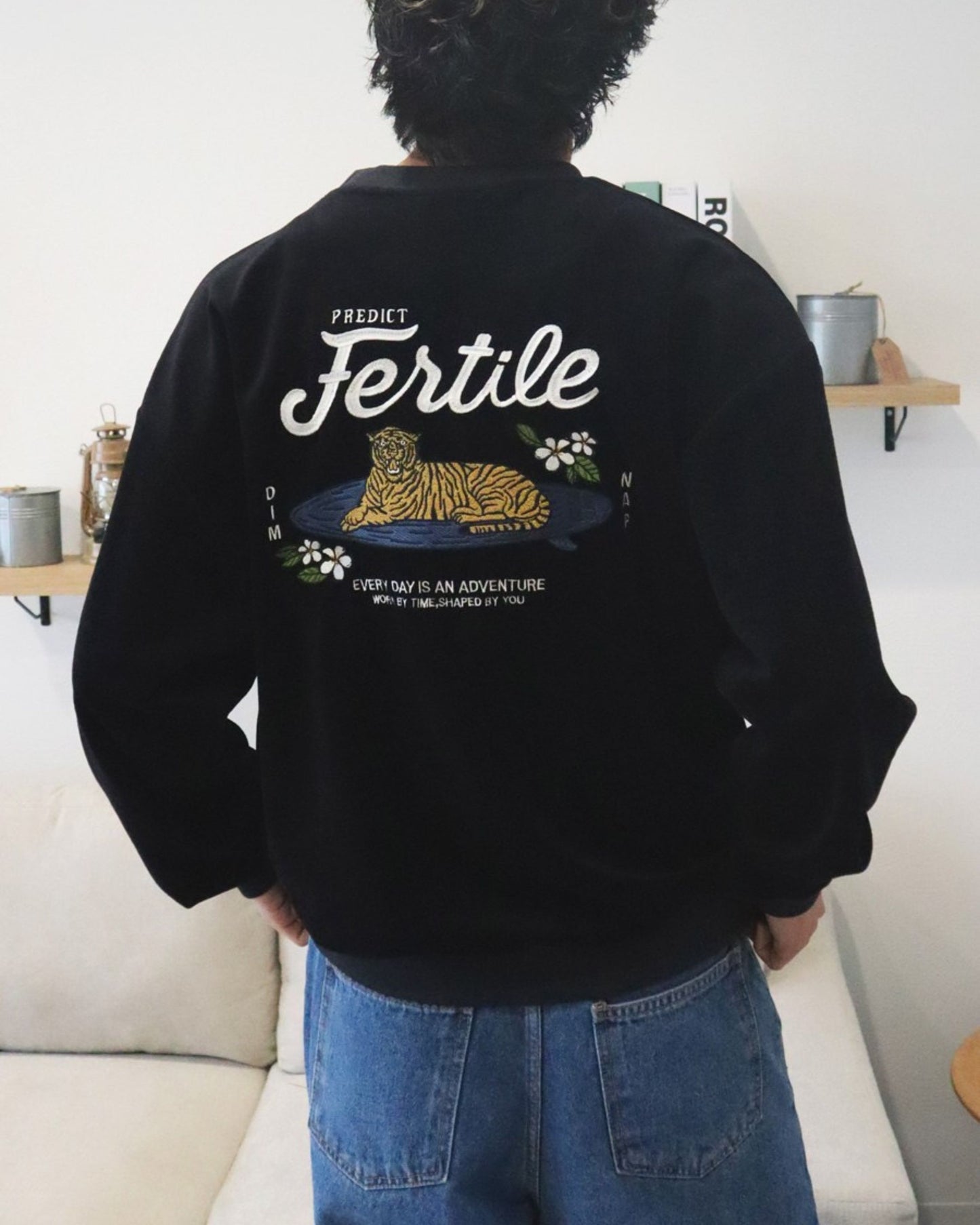 Tiger Surf  Velor Sweatshirt