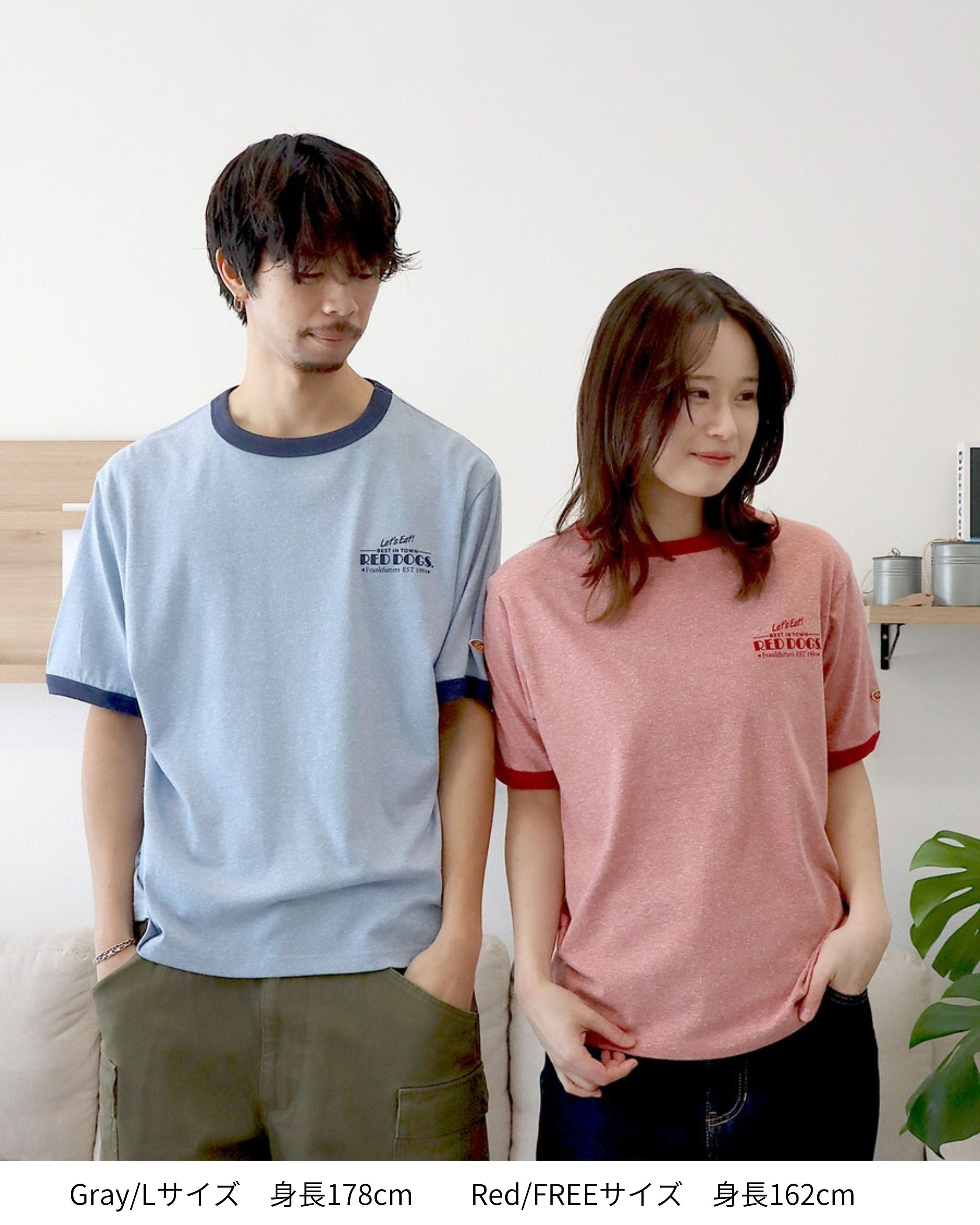 【RedDogs】ヴィンテージリンガーTシャツ