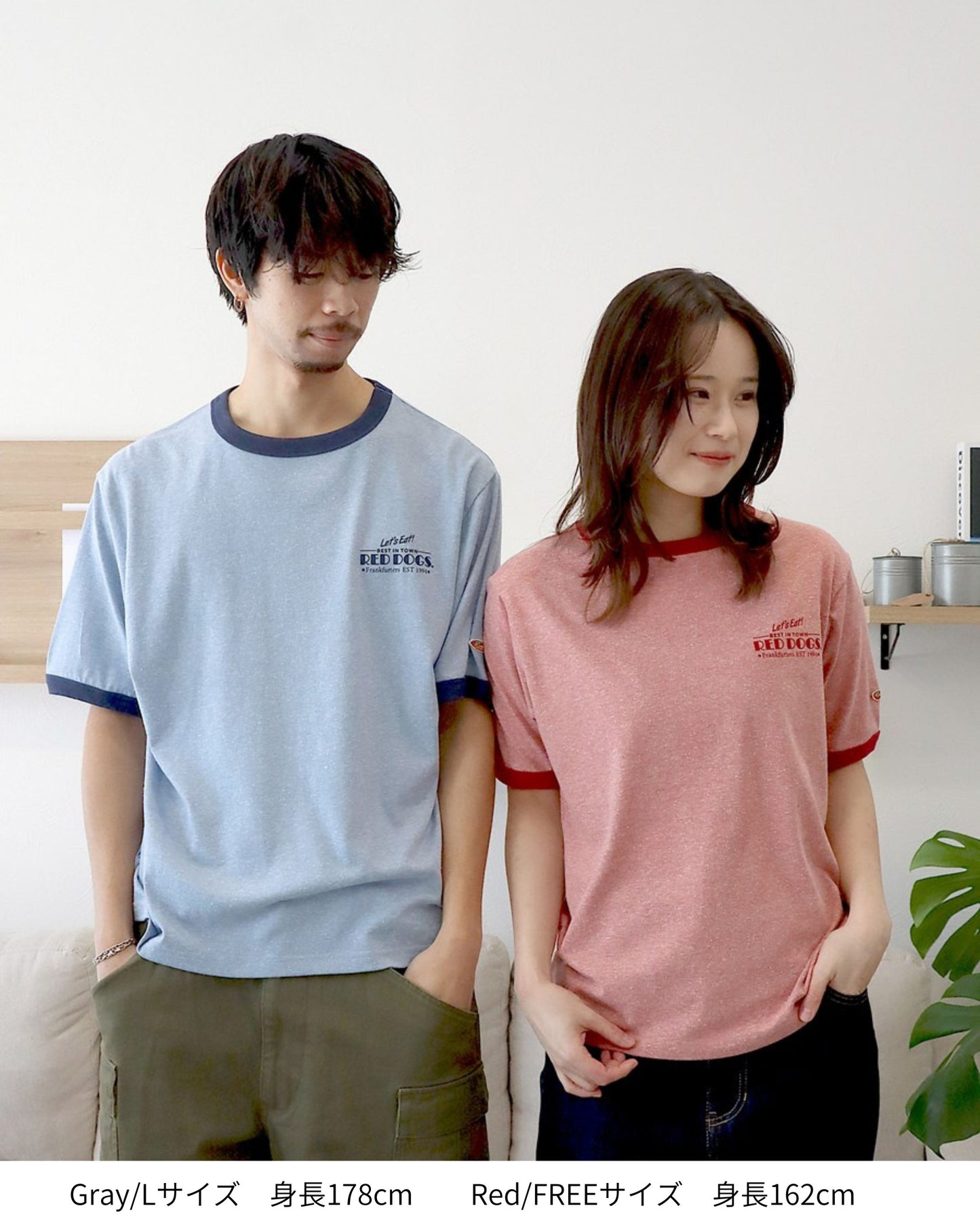 【RedDogs】ヴィンテージリンガーTシャツ