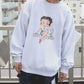 【BETTY BOOP™】 Front Back Sweatshirt