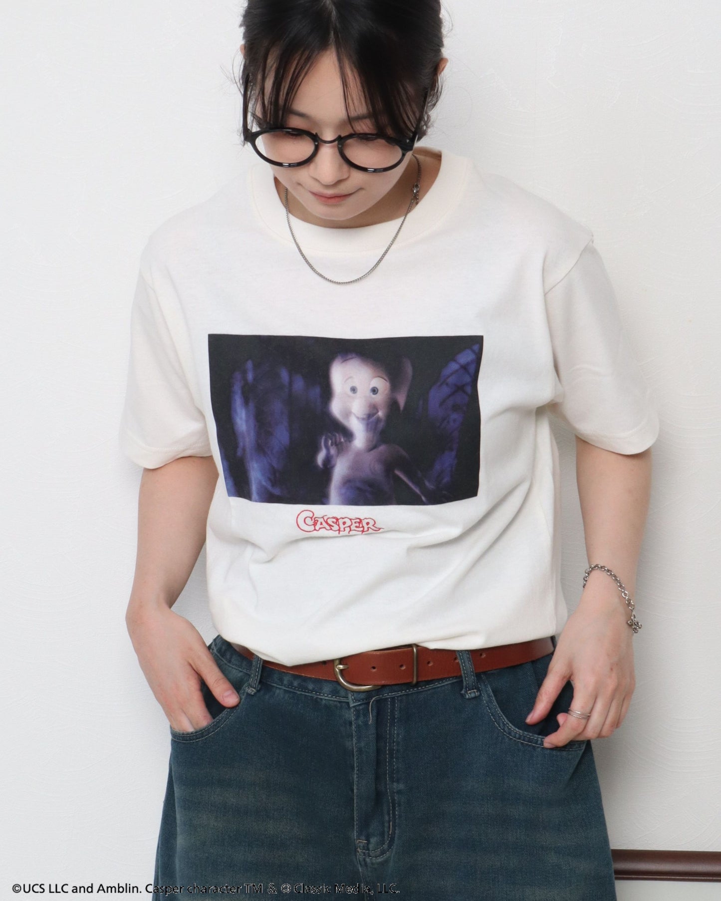 【キャスパー】フォトプリントTシャツ