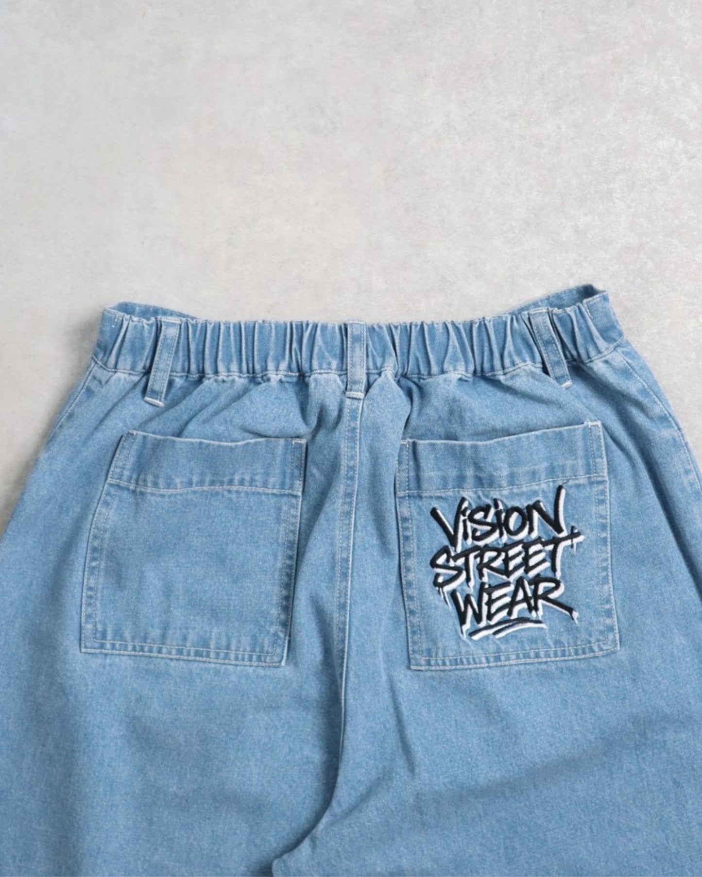 Double Knee Denim / ロゴ刺繍ダブルニー デニムパンツ