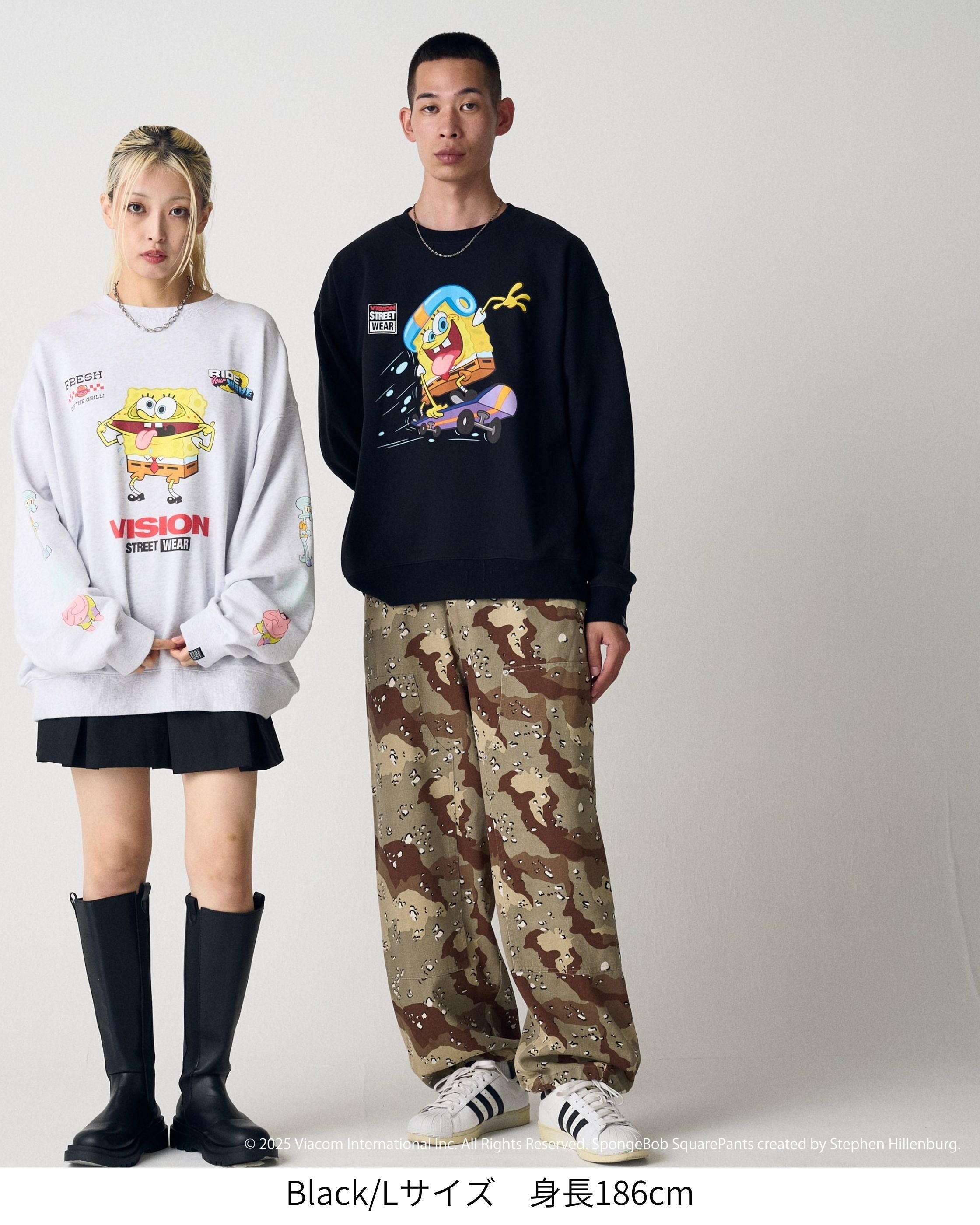 VISION STREET WEAR×スポンジ・ボブ】Skateboard Sweatshirt / POP