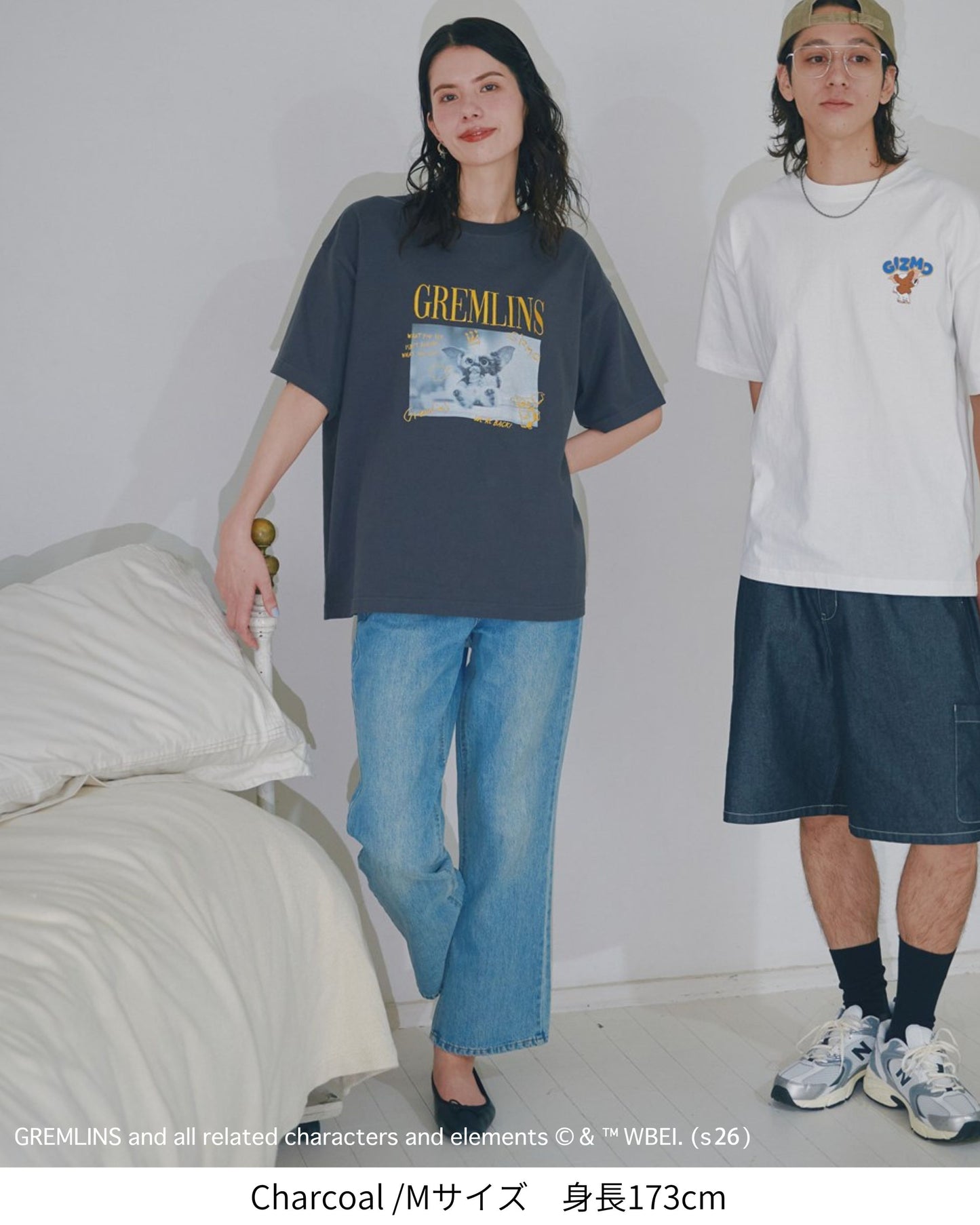 【グレムリン】ギズモ　ラクガキ刺繍フォトT