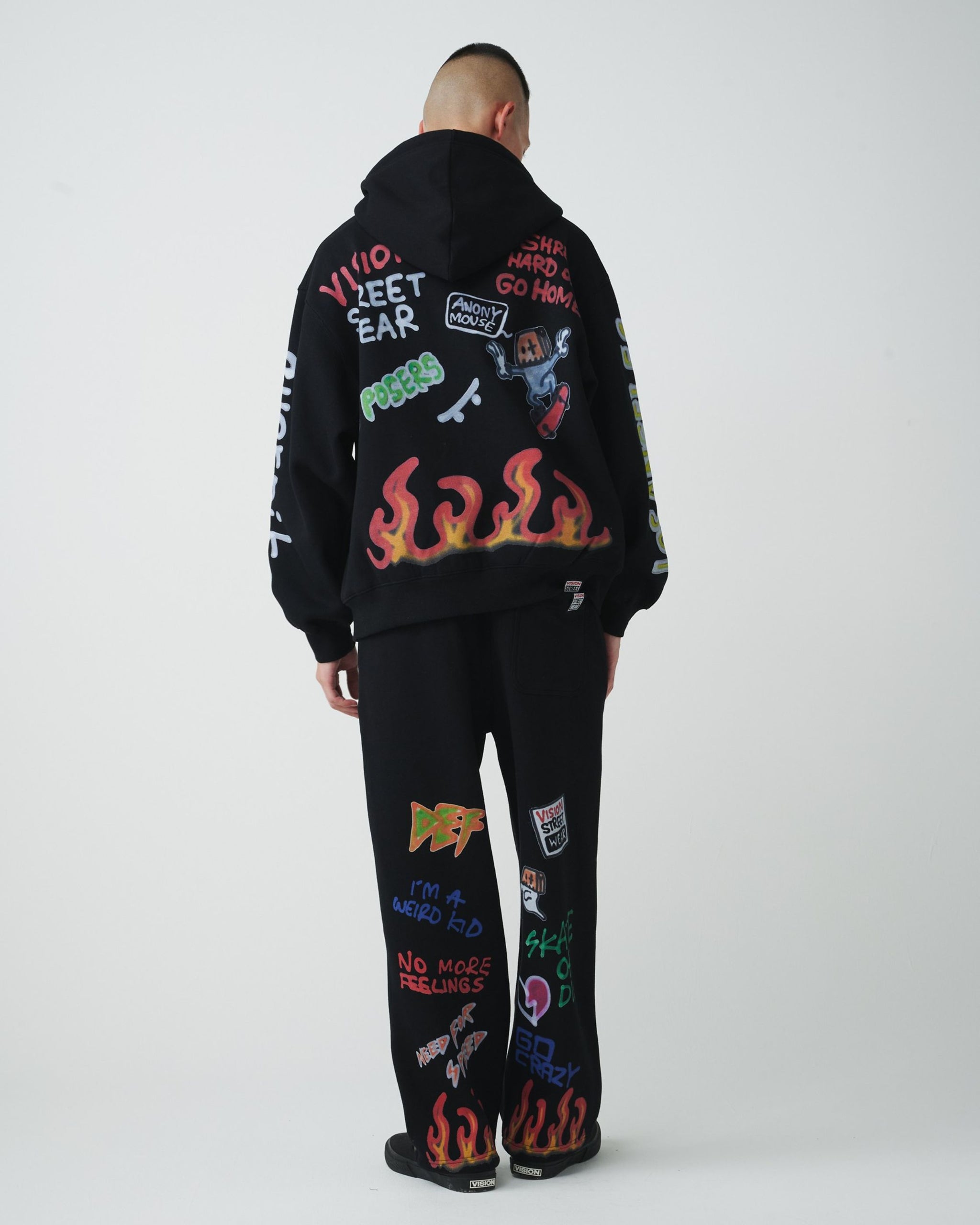 【guernika】All-Print  Zip Hoodie / スプレーアート総柄 Wジップパーカー
