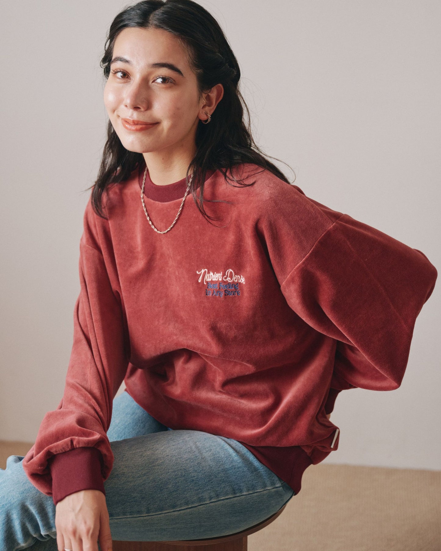 Cats & Drink Velor Sweatshirt