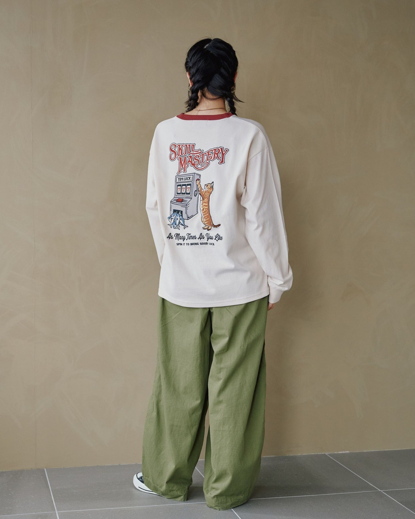 ジャックポットネコ　ロンT