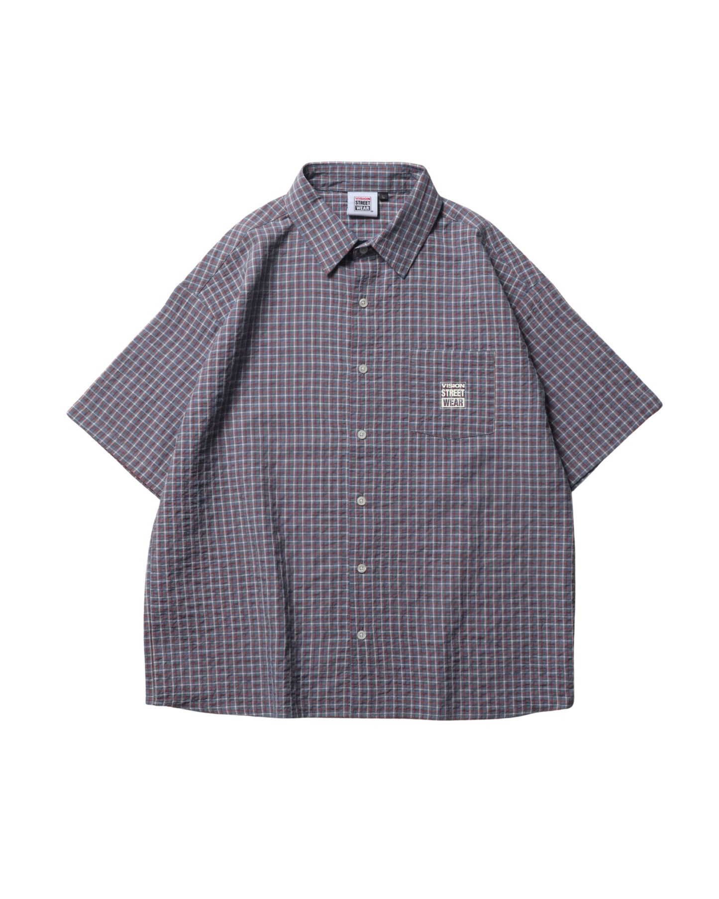 Seersucker Check Shirt / シアサッカーチェックシャツ