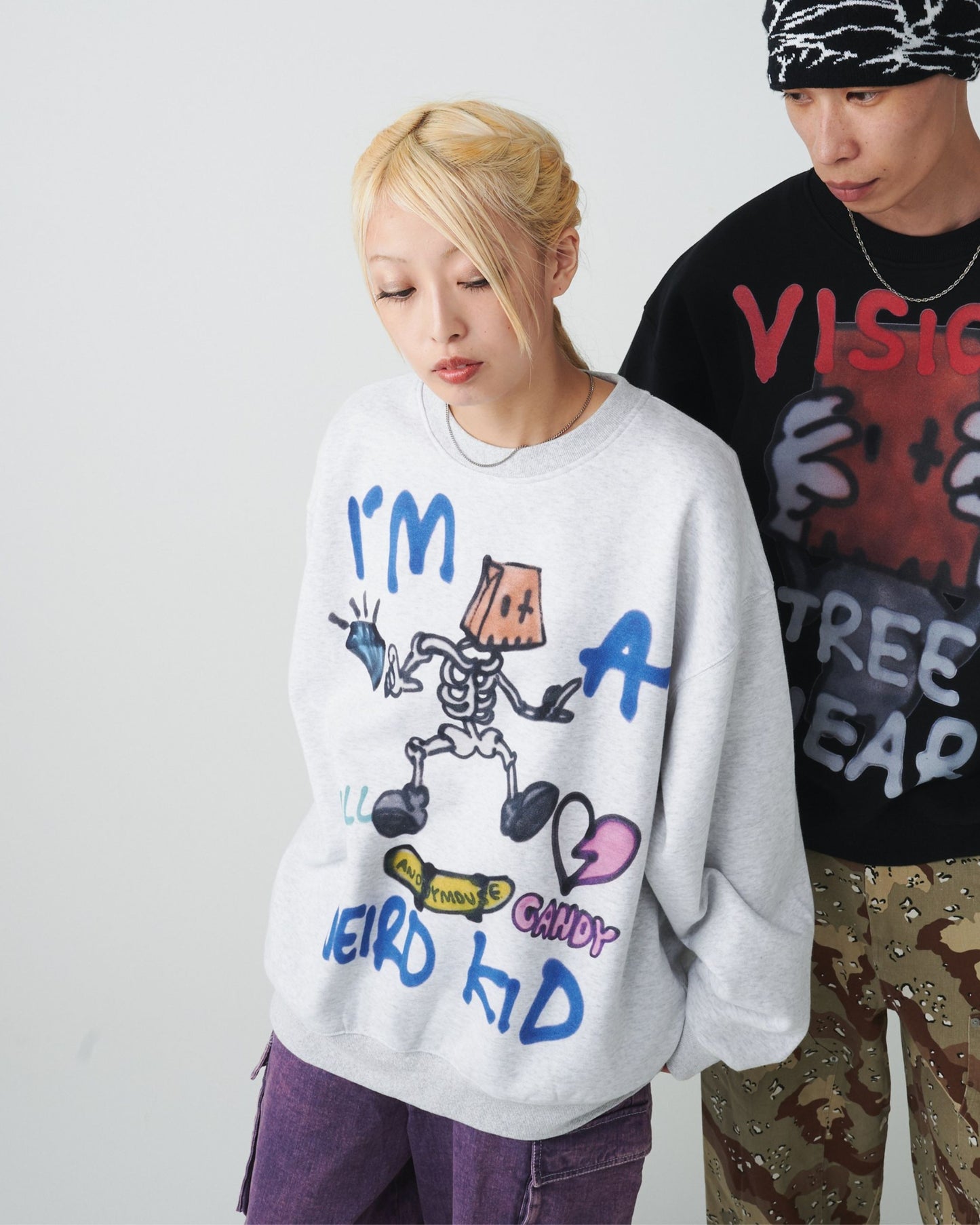 【guernika】 Skull Skater Sweatshirt