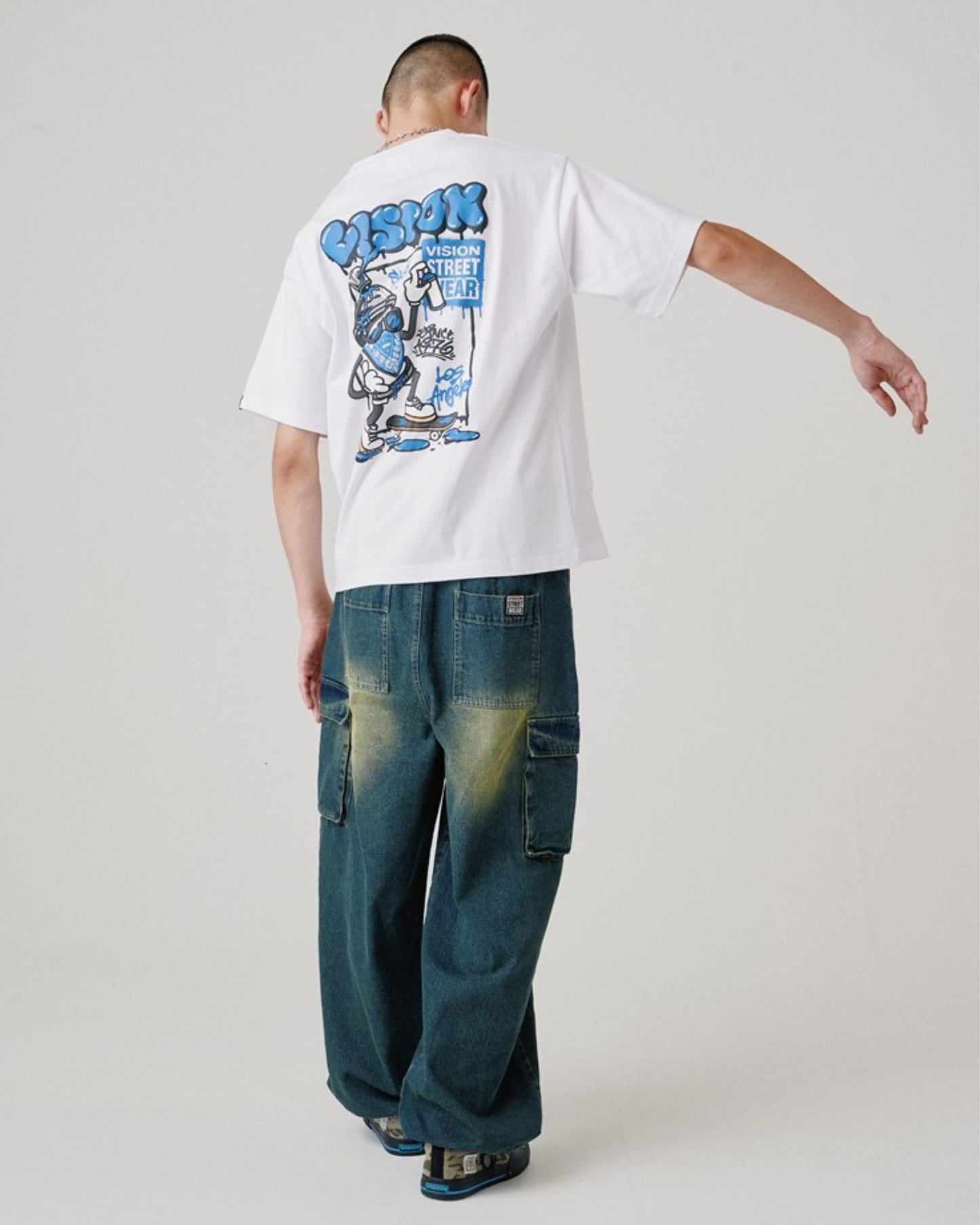 Spray Illust Tee / スプレーアートイラストTシャツ