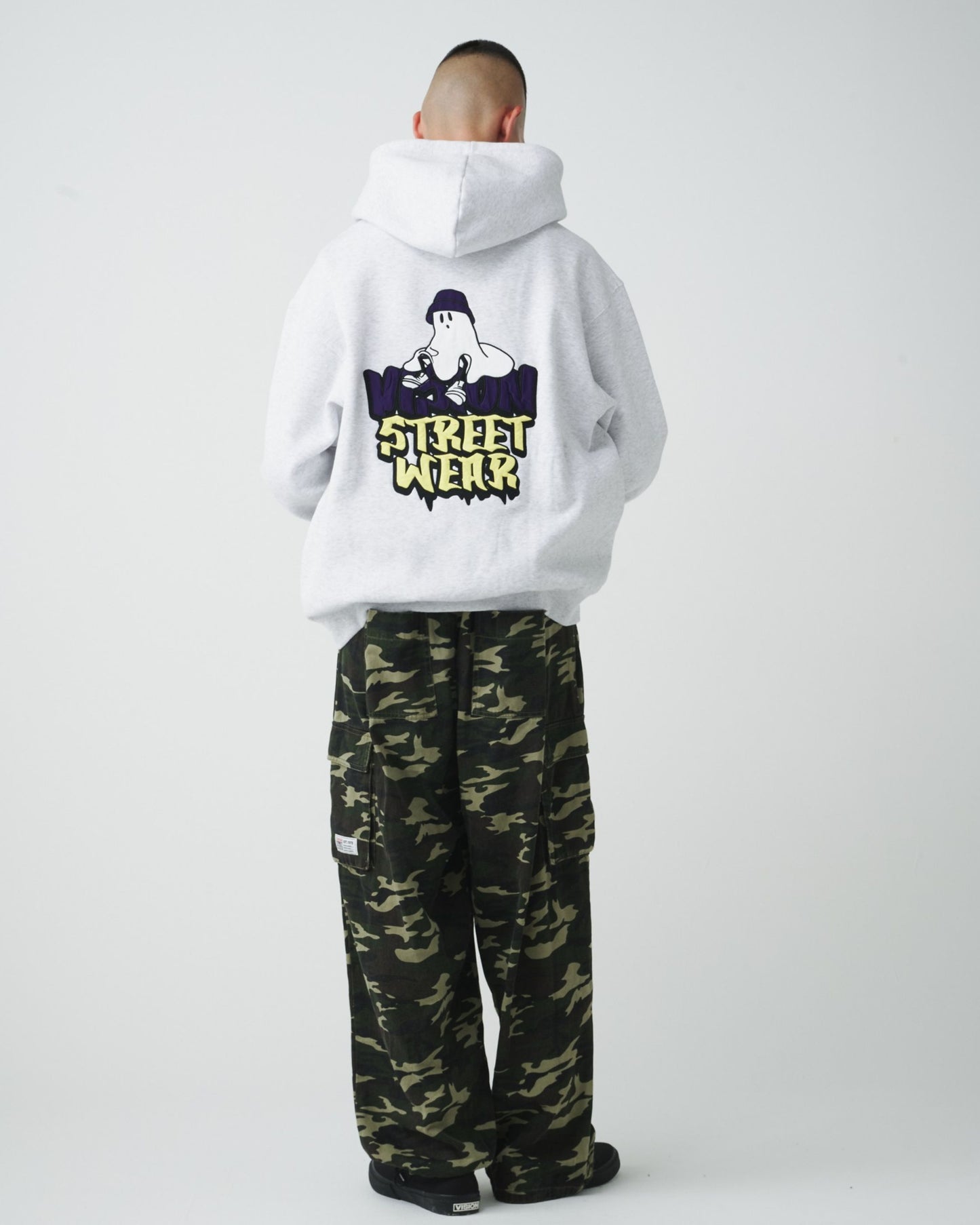 Ghost Satin Zip Hoodie