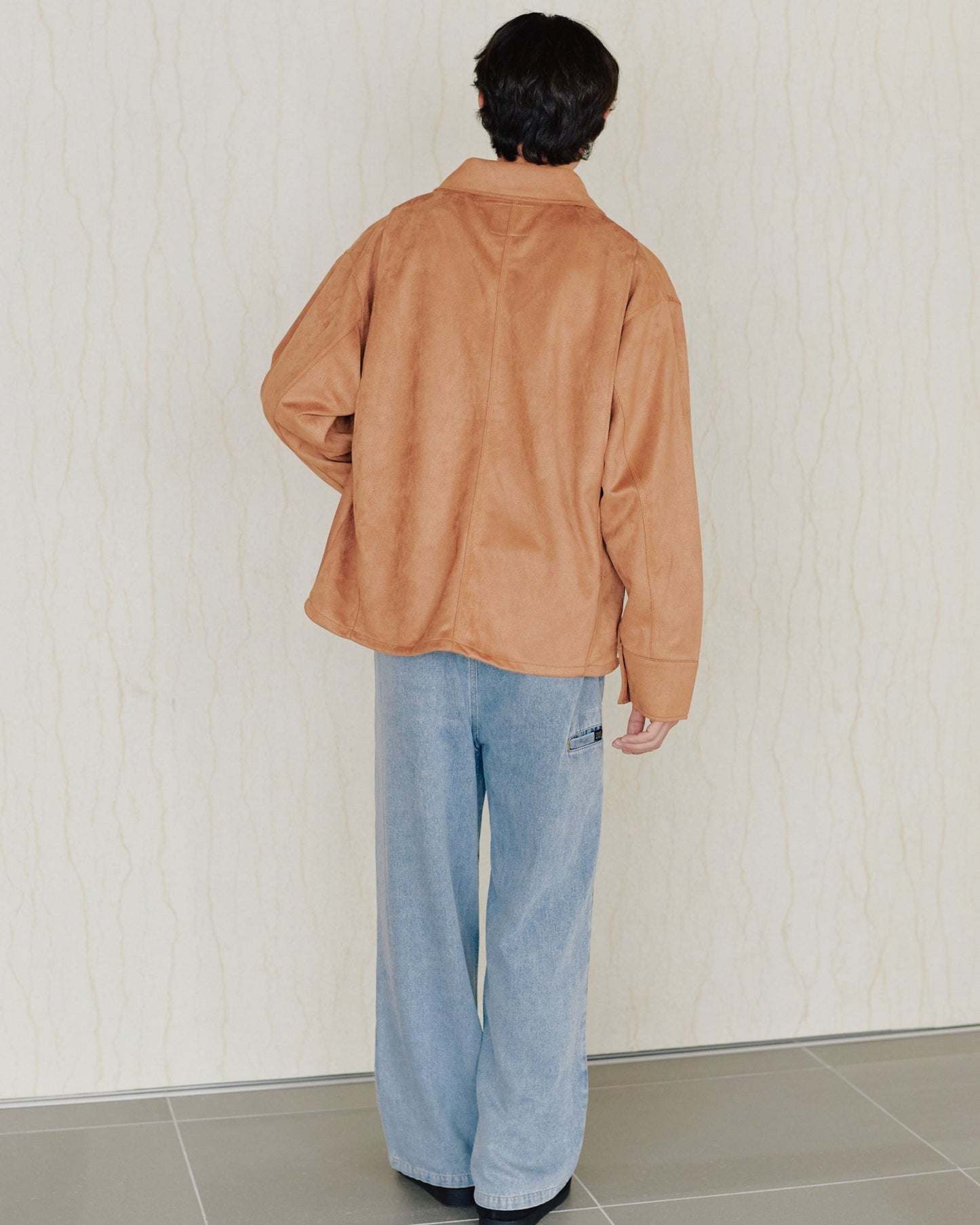 フェイクスウェードカバーオール