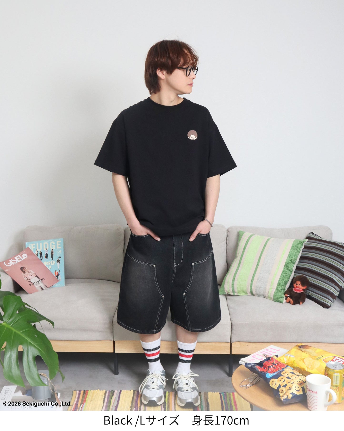 【モンチッチ】サガラオーバーTシャツ