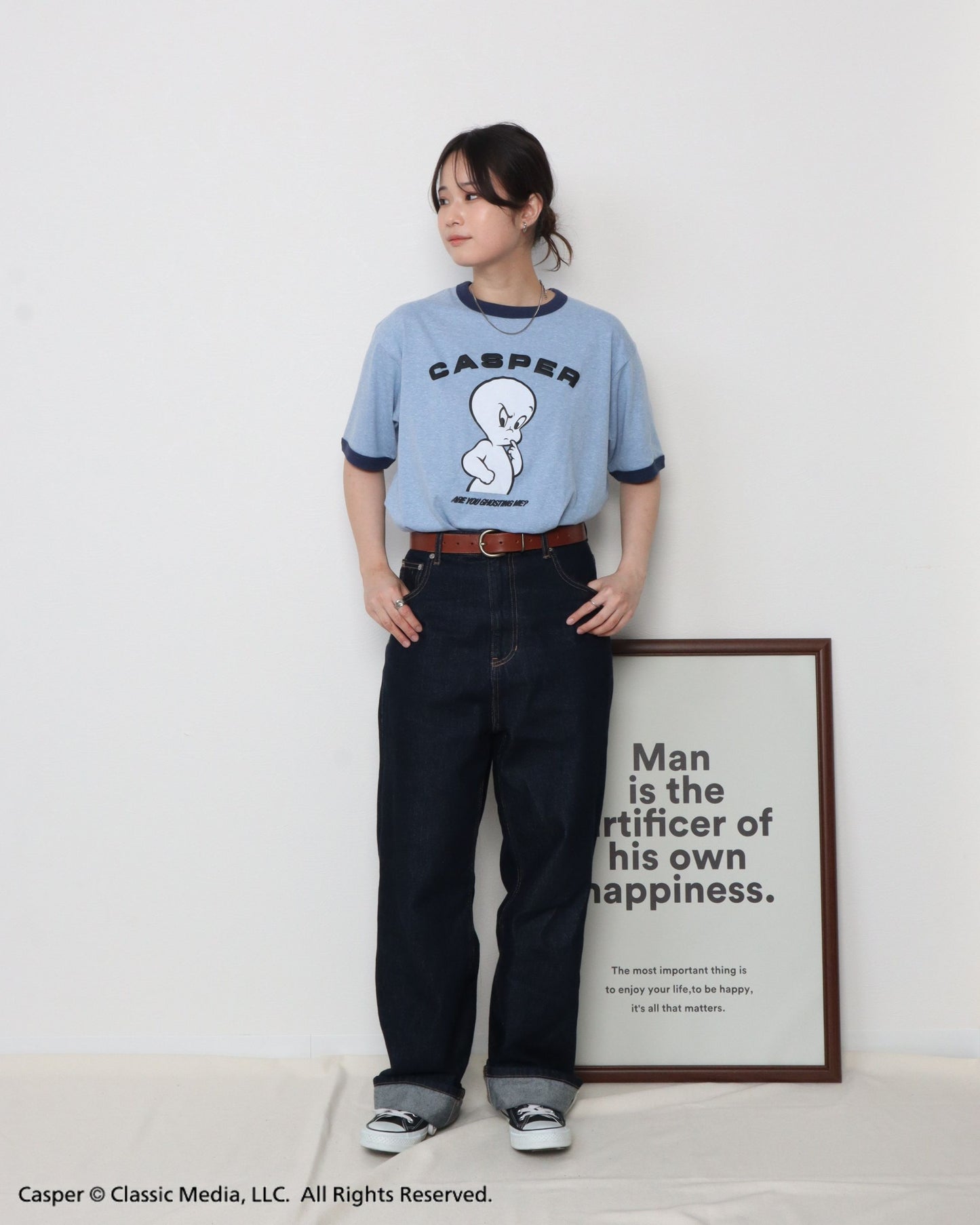 【キャスパー】リンガーTシャツ