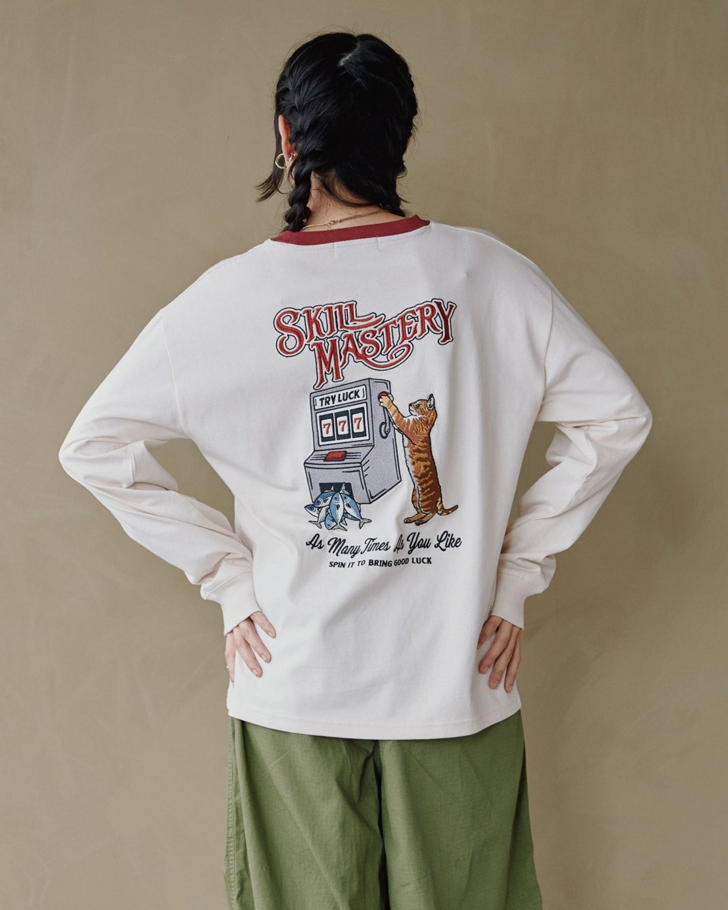 ジャックポットネコ　ロンT