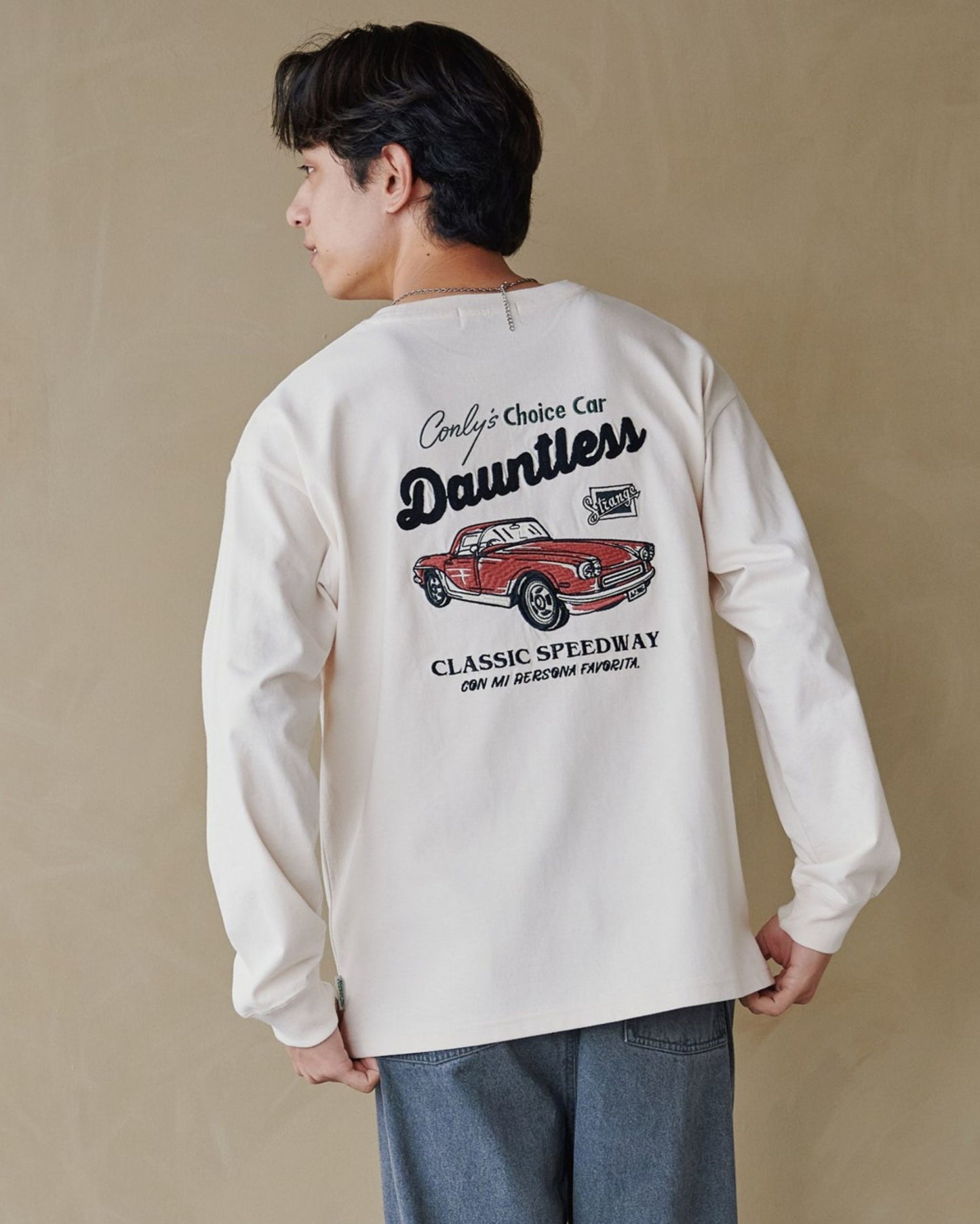 クラシックカー刺繍ロンT