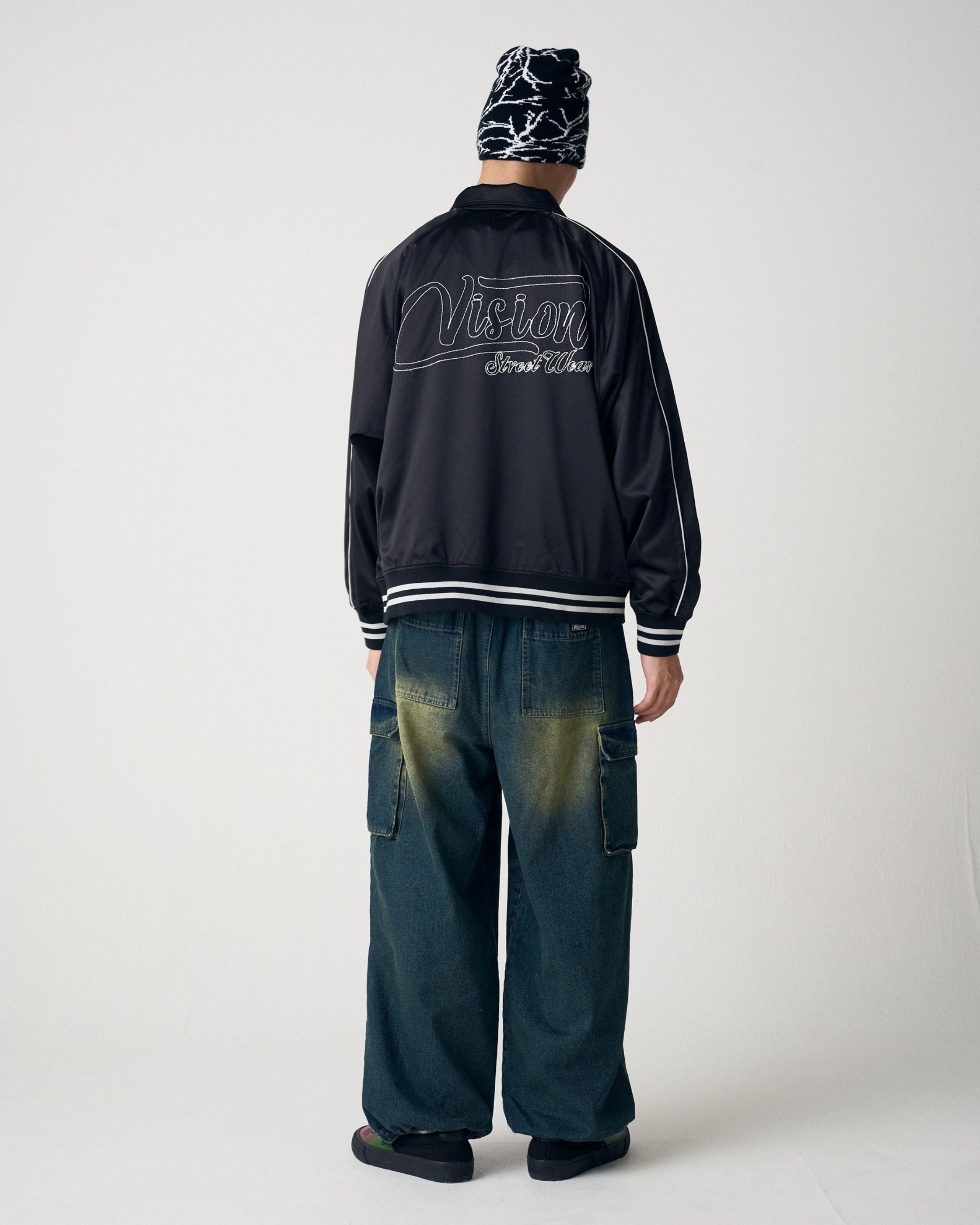 VISION STREET WEAR】Bridge Satin Jacket / サテン刺繍スカジャン