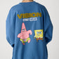 【スポンジ・ボブコラボ】SpongeBob & Patrick Sweatshirt / サガラ刺繍ストリートスウェット