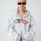 Felt Arch  Zip Hoodie