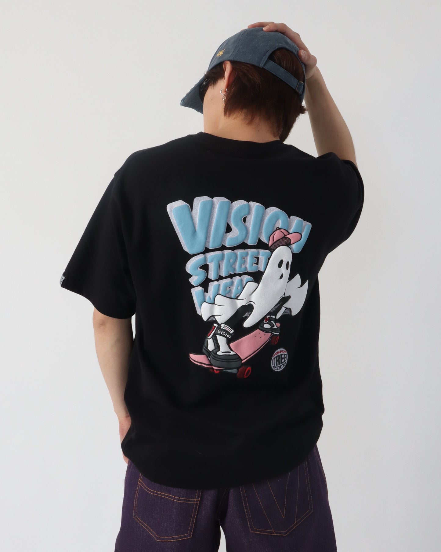 Rush Ghost Dry T / 発砲プリントゴーストTシャツ